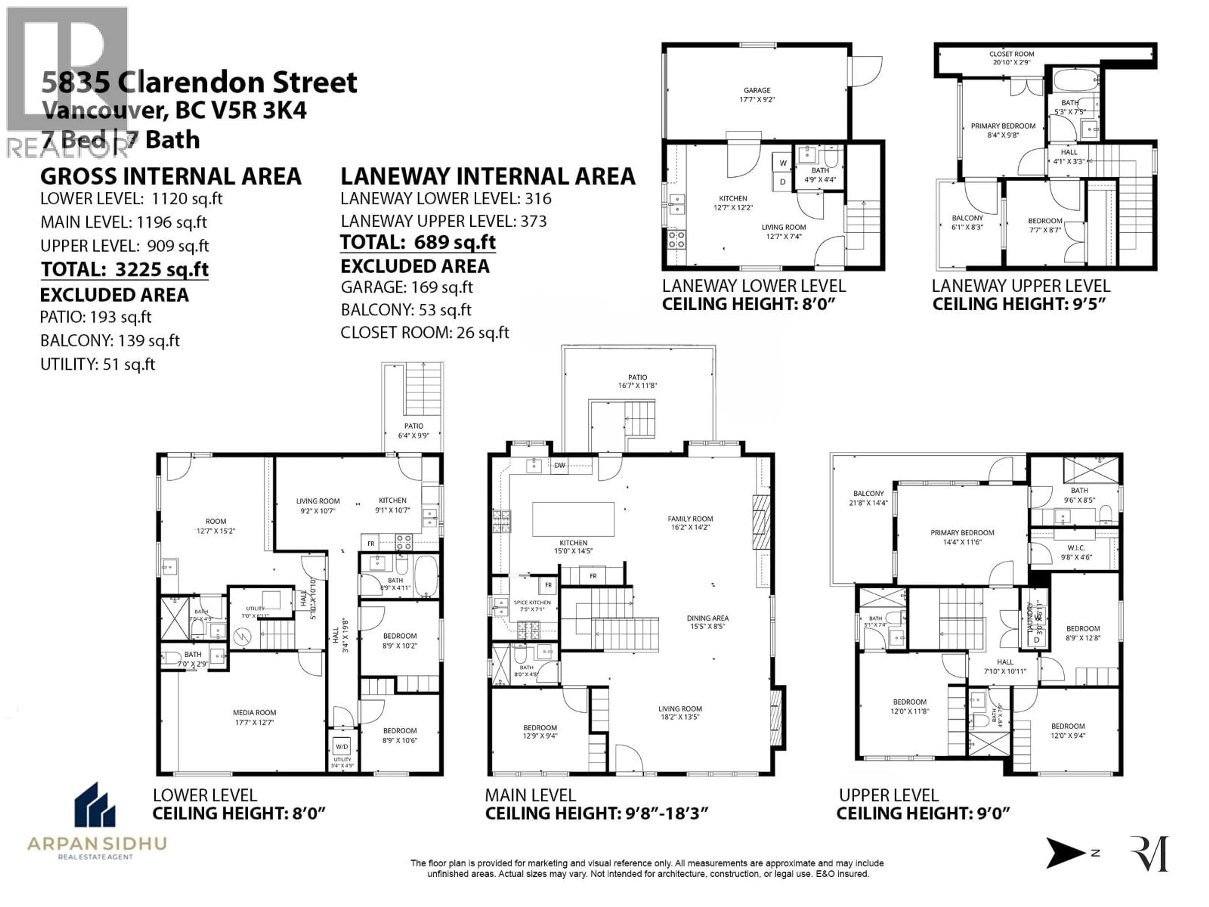 Floor plan for 5835 CLARENDON STREET, Vancouver British Columbia V5R3K4