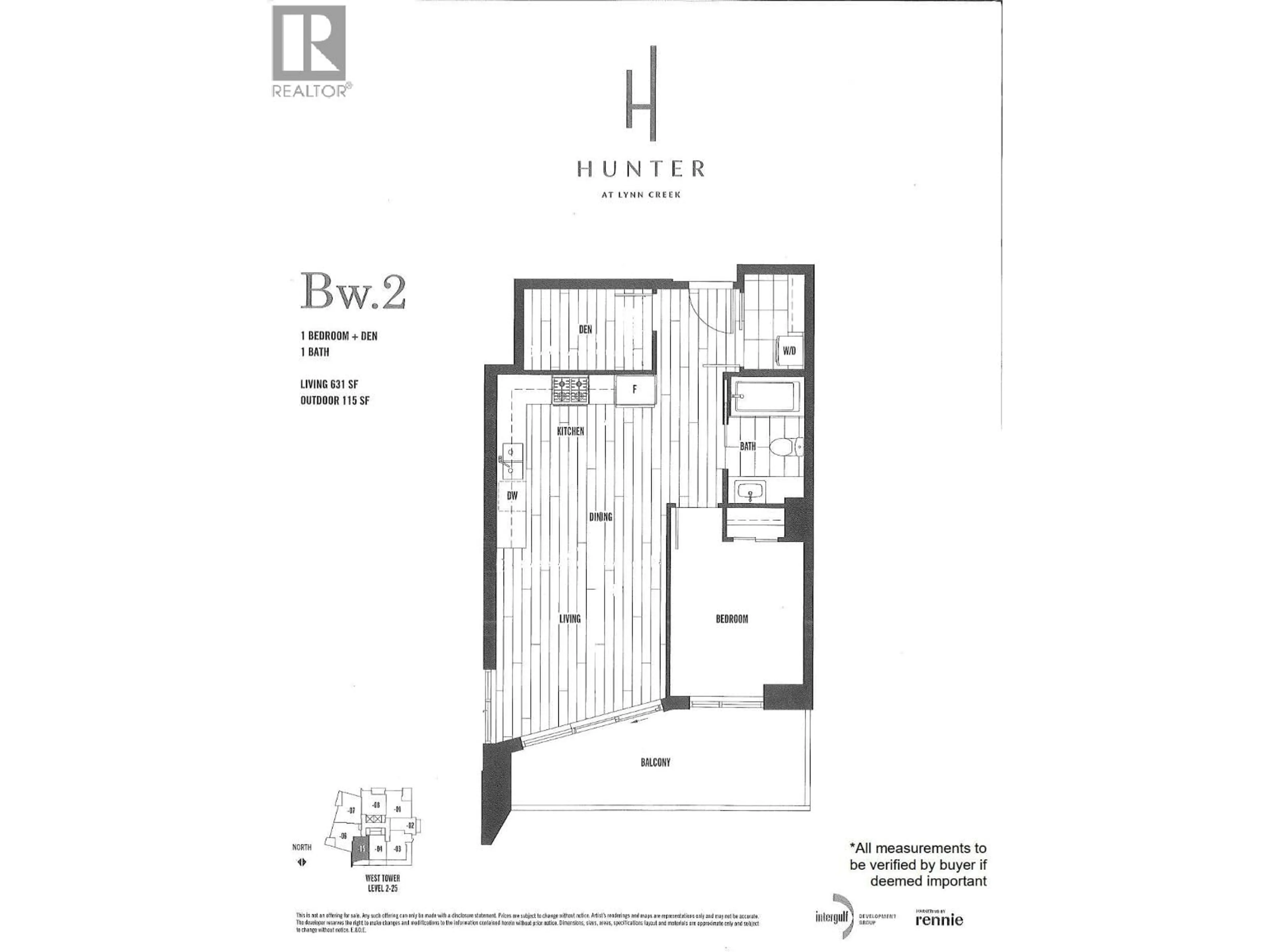Floor plan for 405 - 1401 HUNTER STREET, North Vancouver British Columbia V7J0E2
