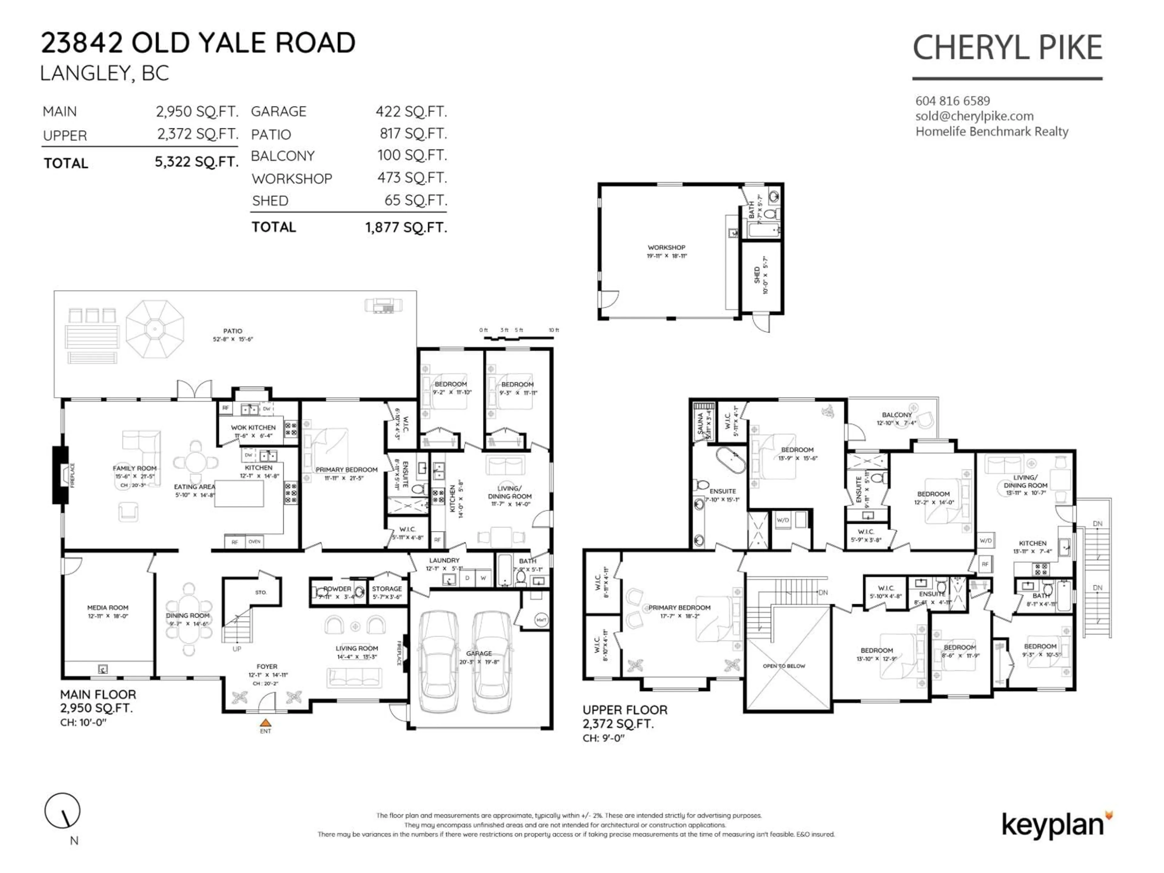 Floor plan for 23842 OLD YALE ROAD, Langley British Columbia V2Z2K4