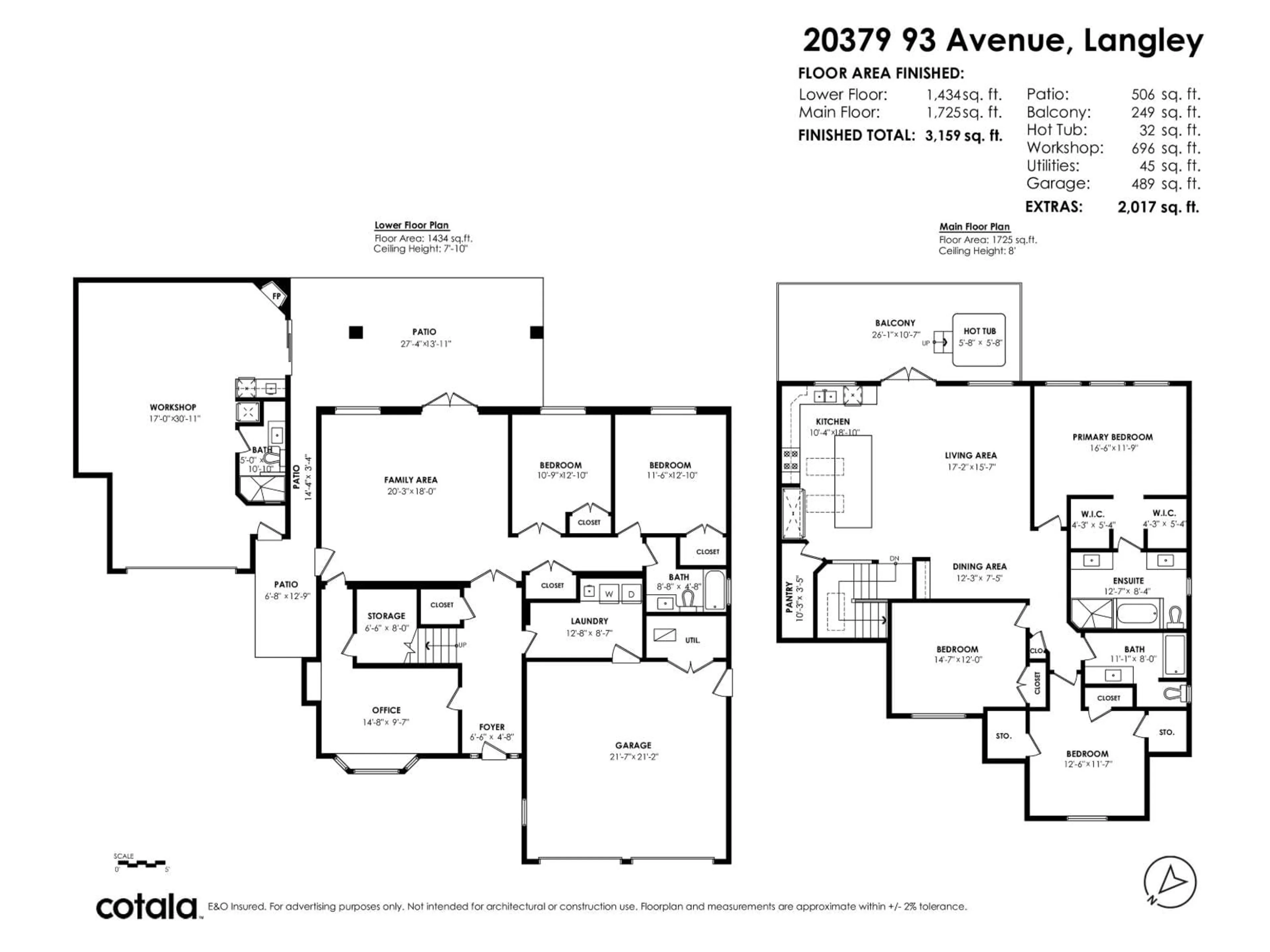 Floor plan for 20379 93 AVENUE, Langley British Columbia V1M2L9