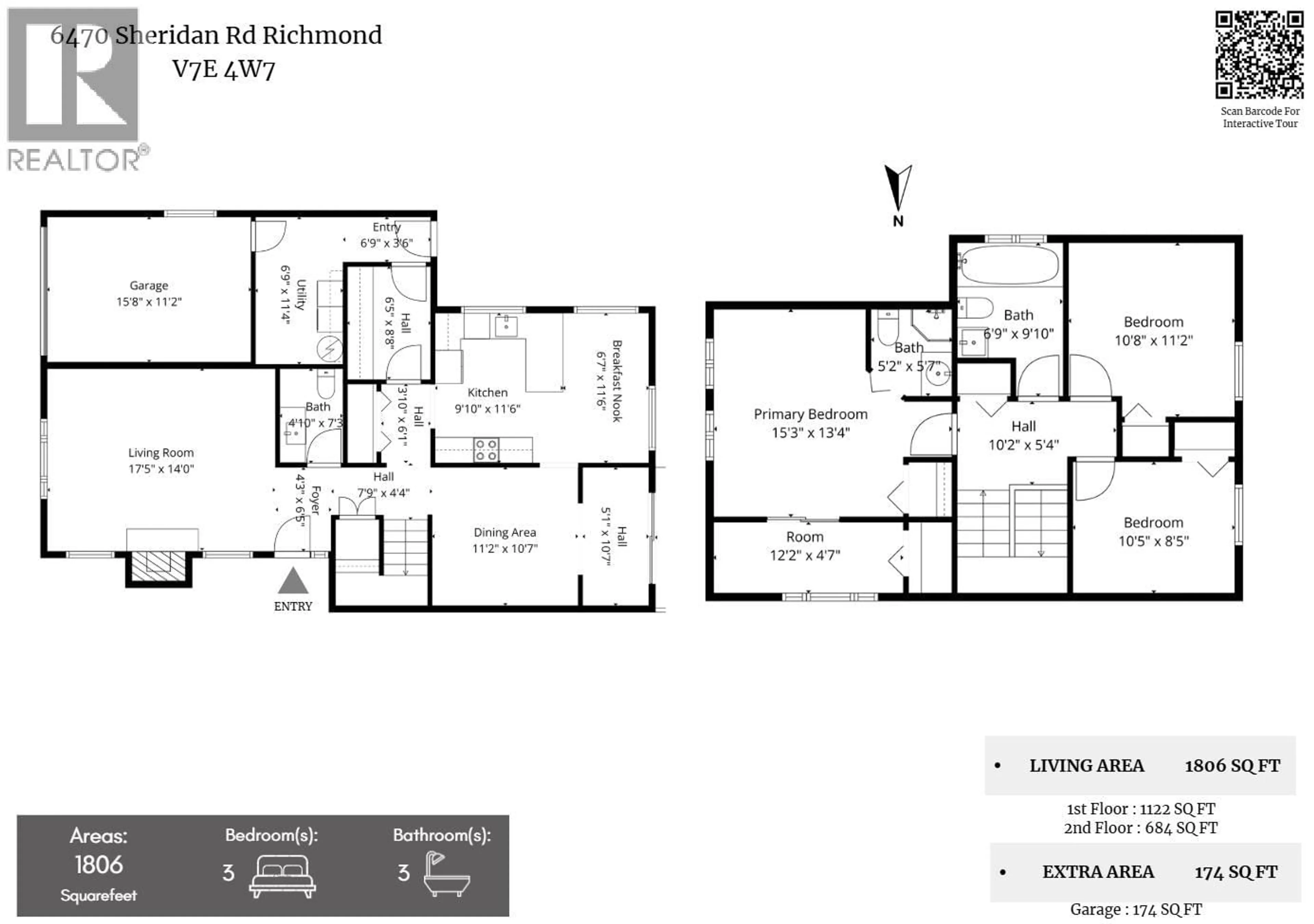 Floor plan for 6470 SHERIDAN ROAD, Richmond British Columbia V7E4W7