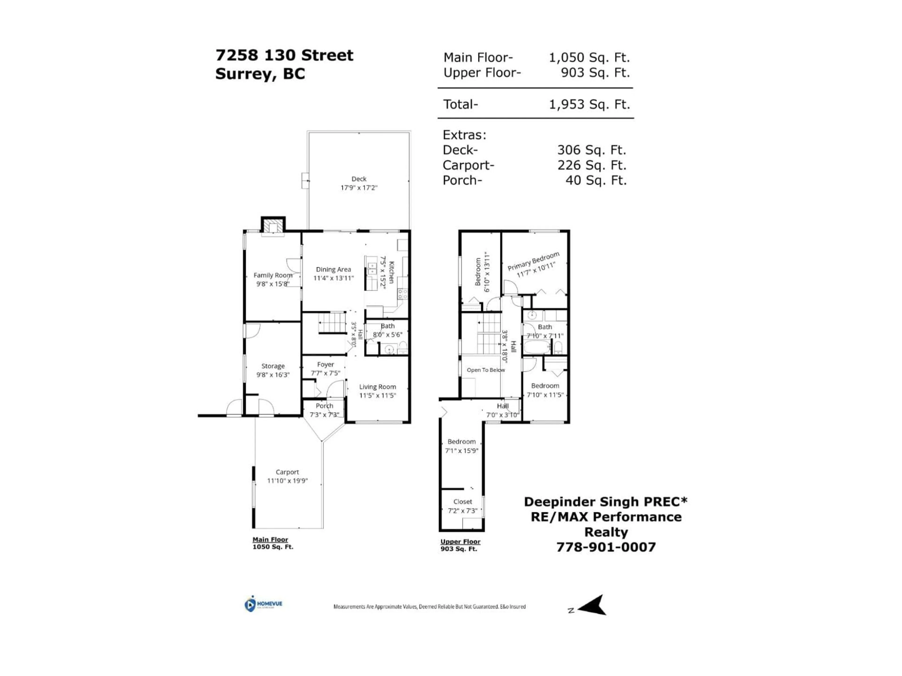 Floor plan for 7258 130 STREET, Surrey British Columbia V3W6E8