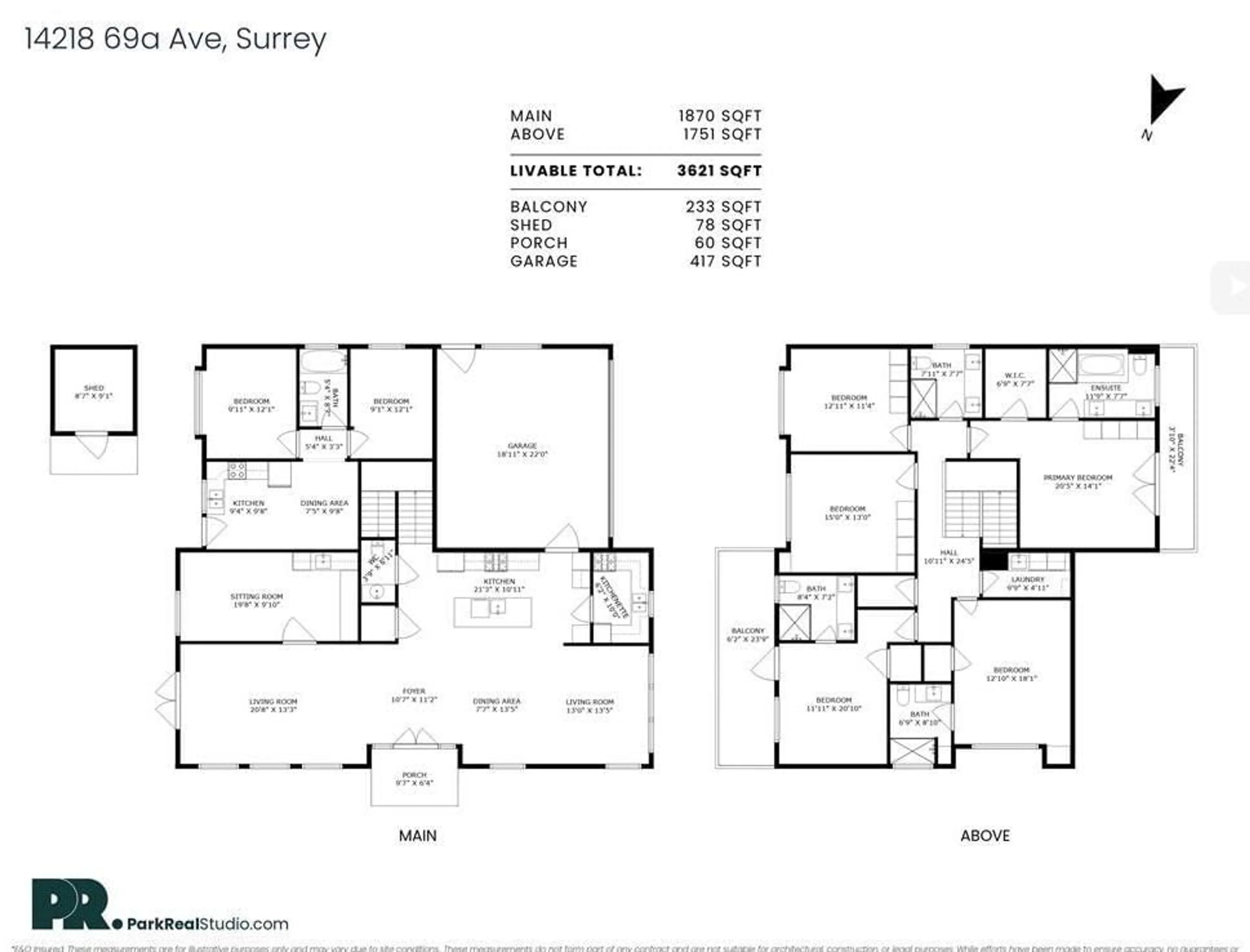 Floor plan for 14218 69A AVENUE, Surrey British Columbia V3W2H9