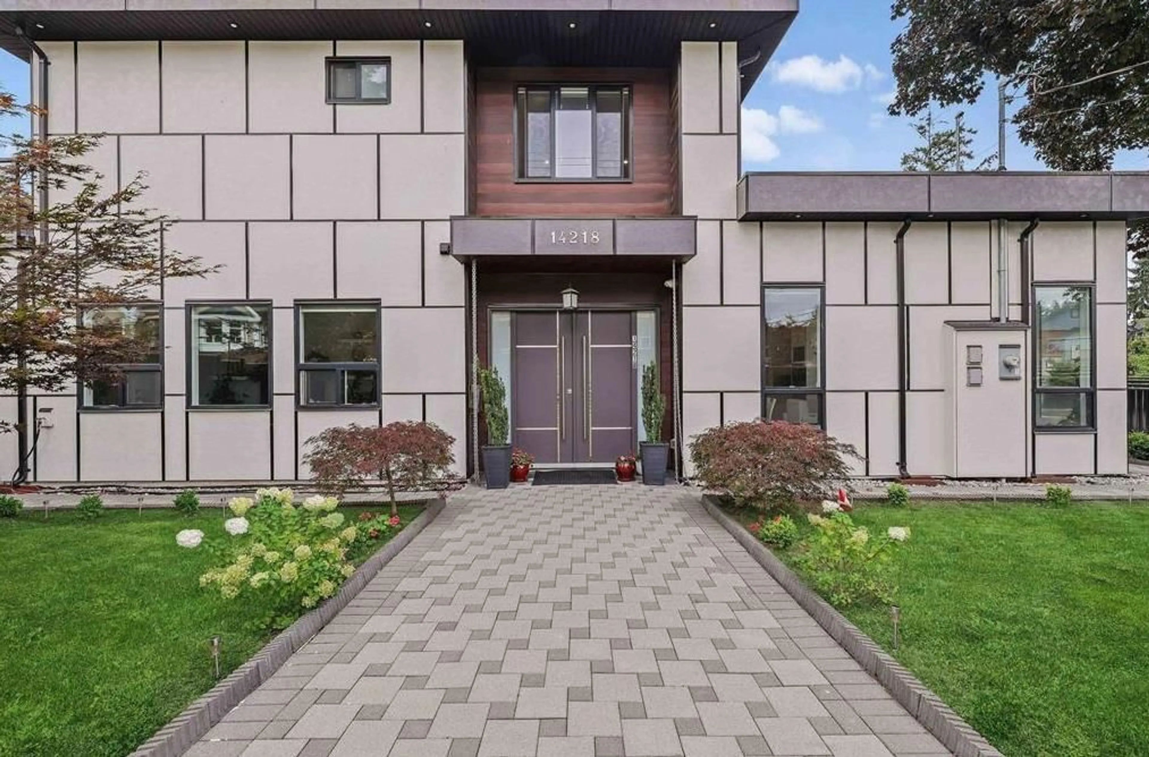 Home with brick exterior material, street for 14218 69A AVENUE, Surrey British Columbia V3W2H9