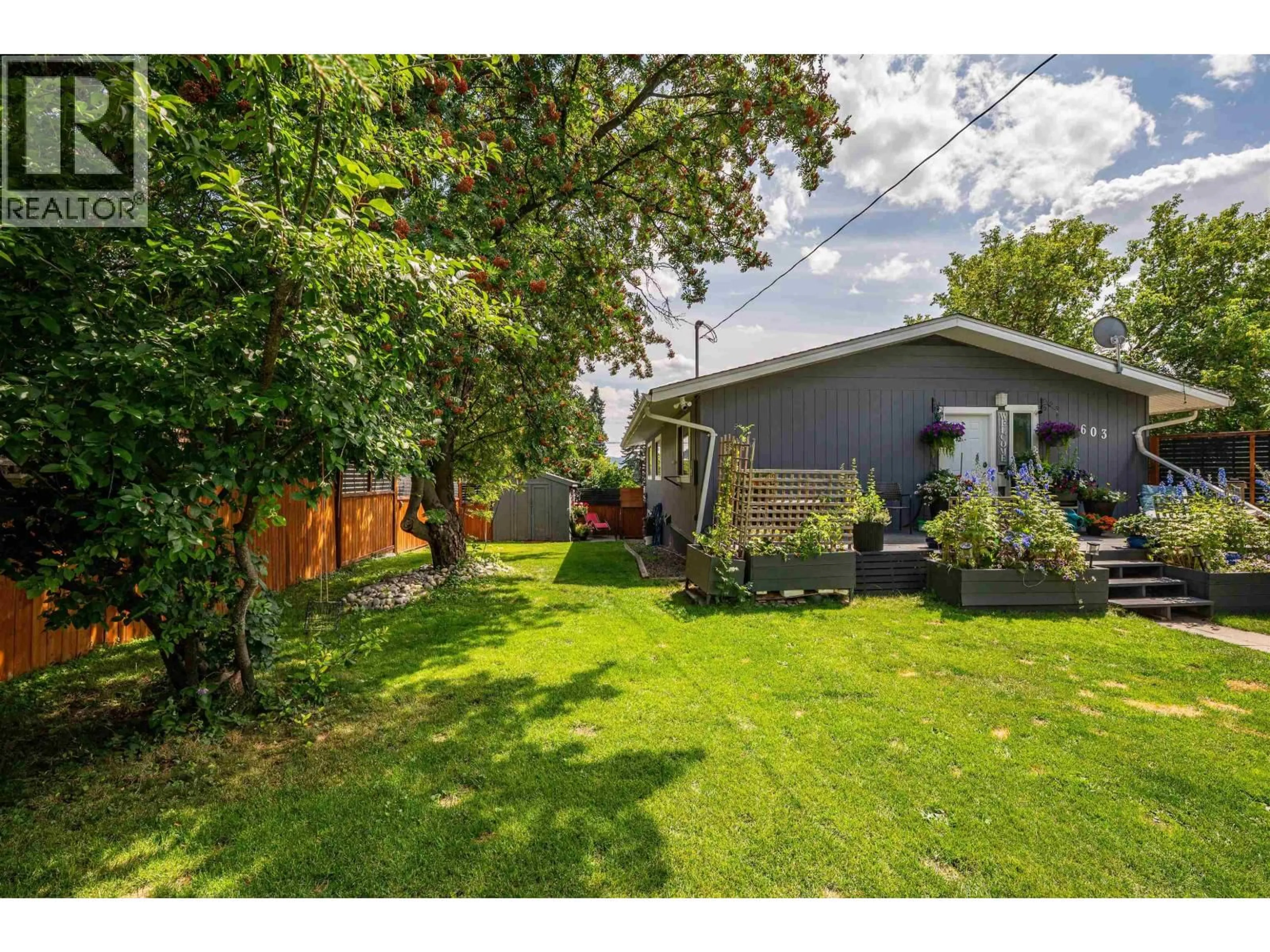 A pic from outside/outdoor area/front of a property/back of a property/a pic from drone, street for 603 GIBBON STREET, Williams Lake British Columbia V2G1V6