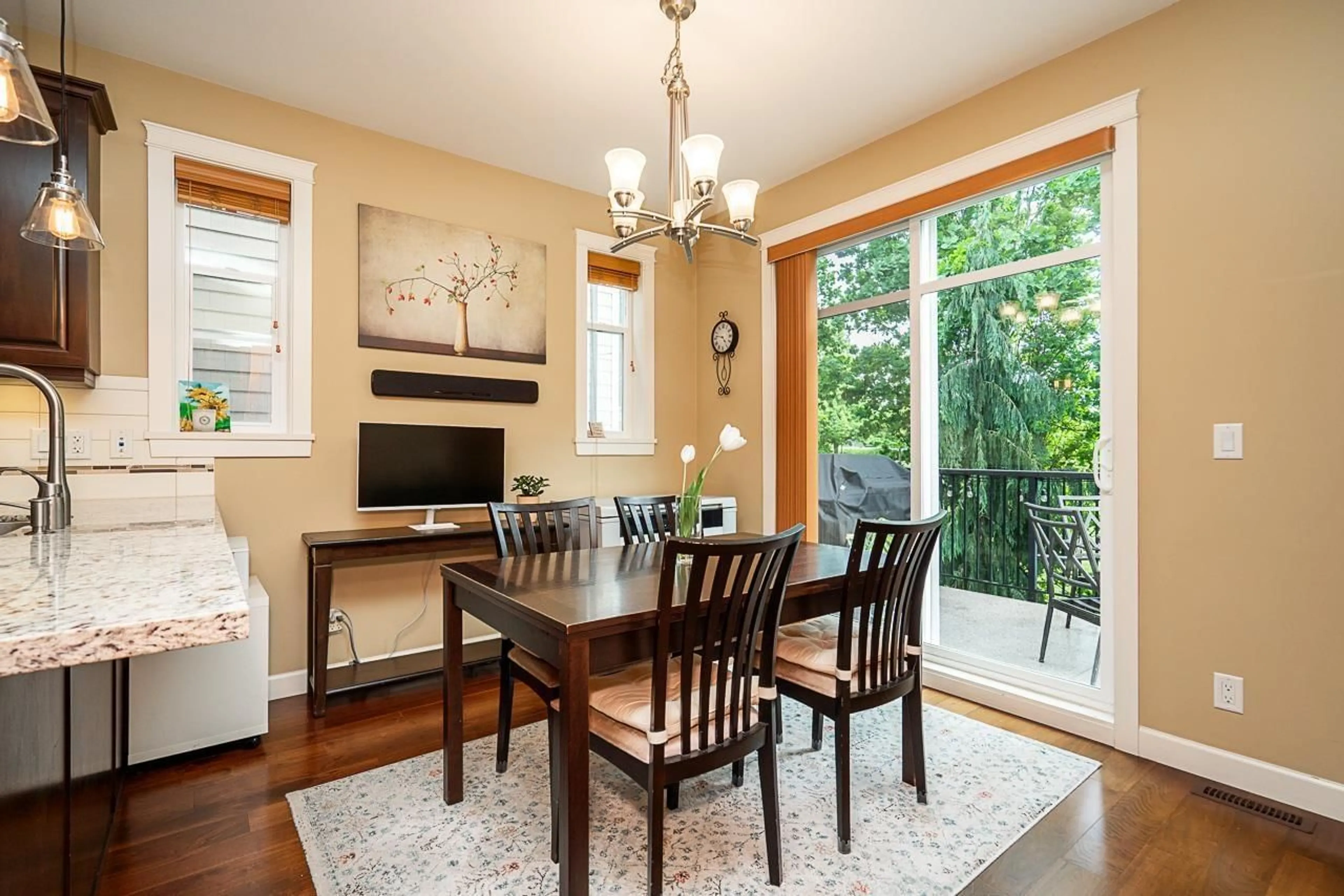 Dining room, wood/laminate floor for 10 - 8068 207 STREET, Langley British Columbia V2Y0M9
