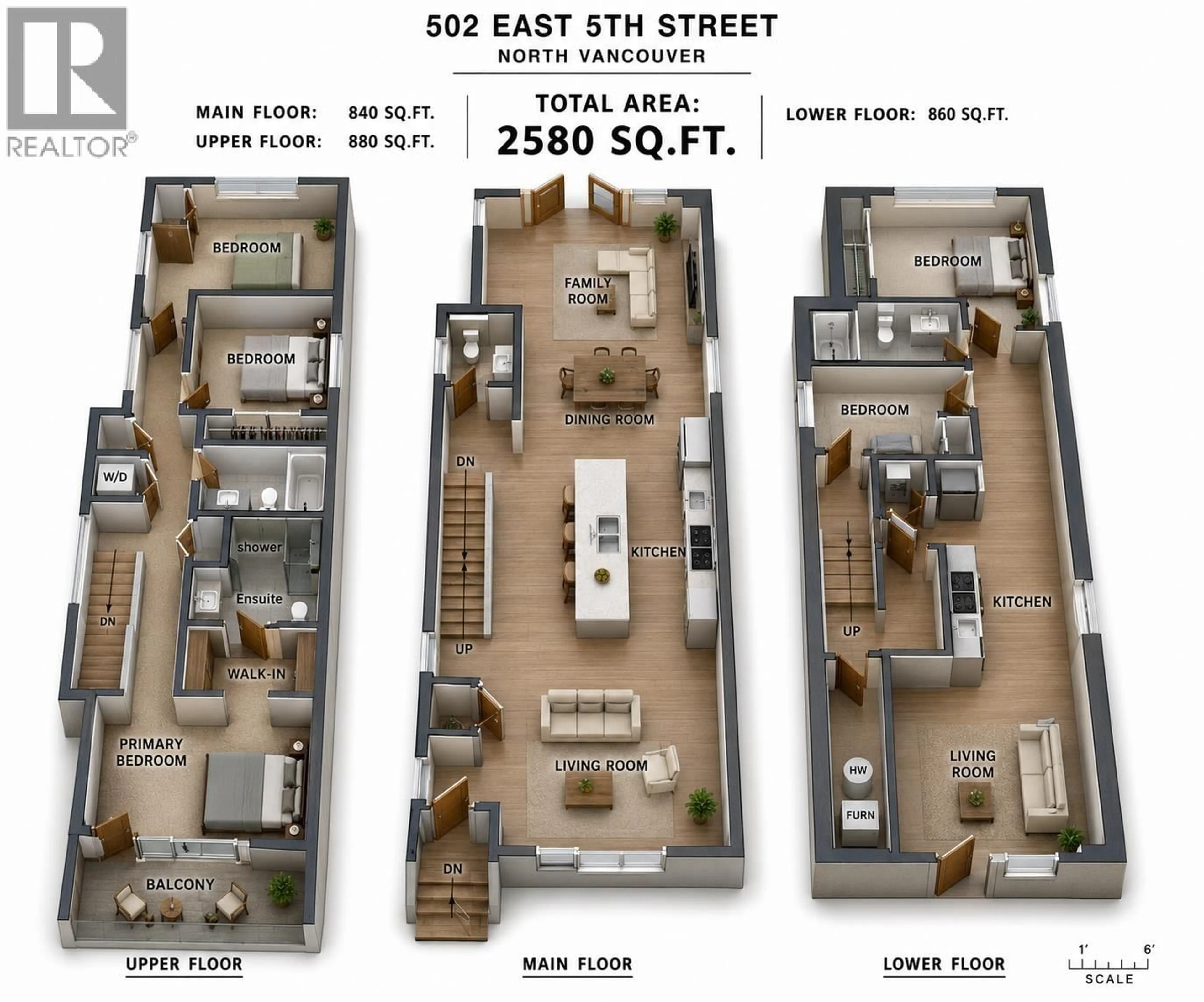 Floor plan for 502 5TH STREET, North Vancouver British Columbia V7L1M4