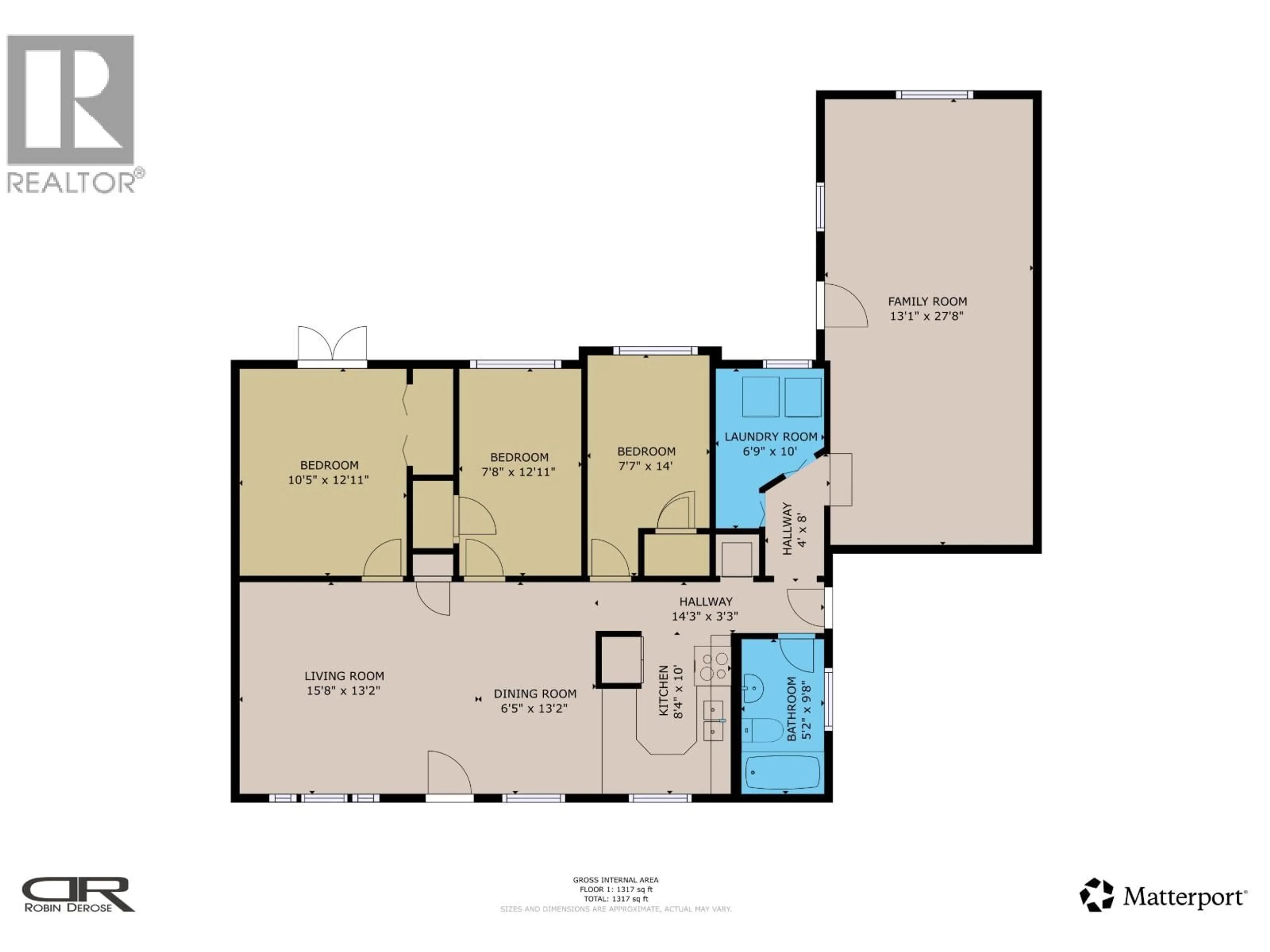 Floor plan for 10312 110 AVENUE, Fort St. John British Columbia V1J2T4