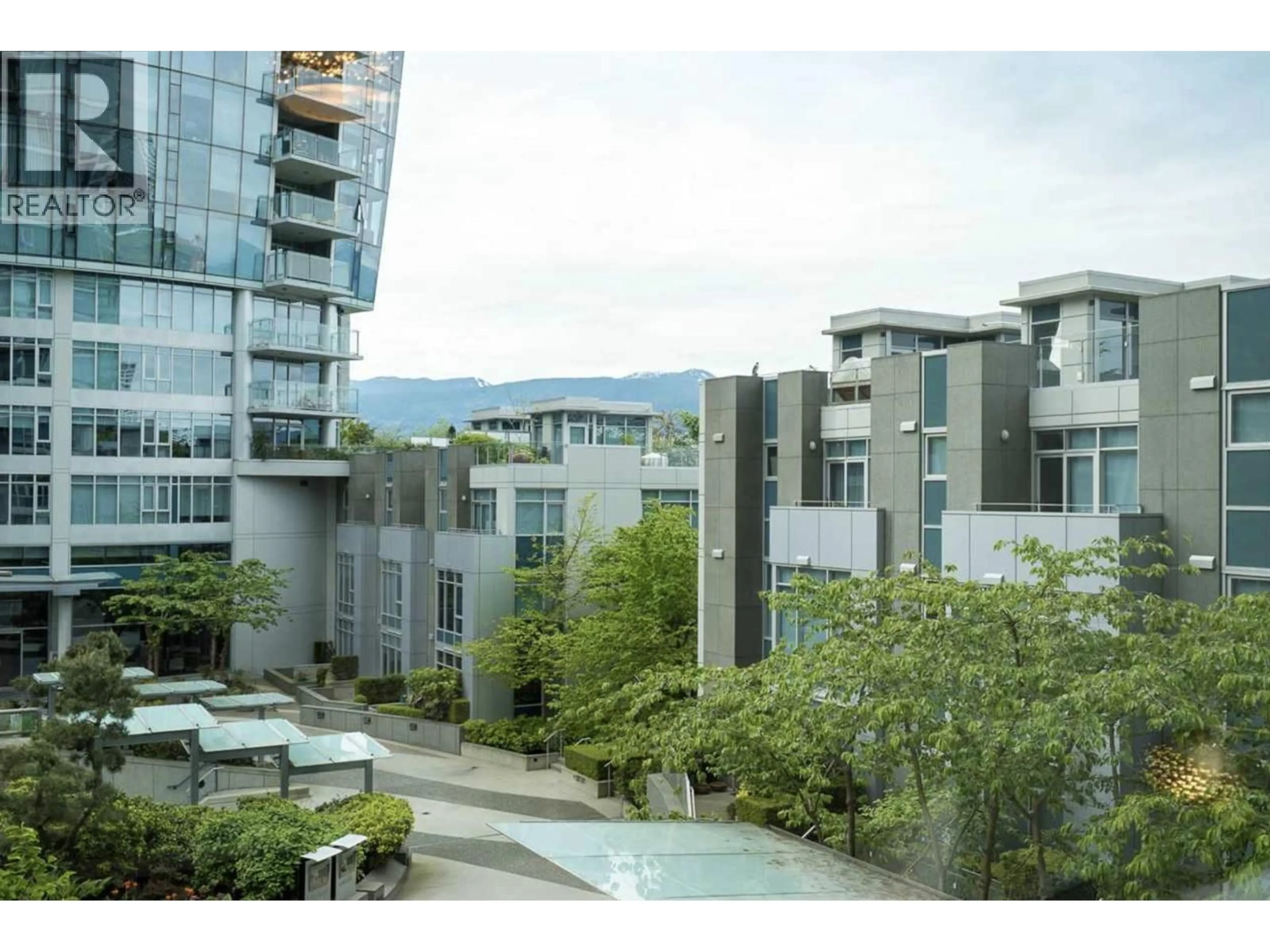Patio, city buildings view from balcony for 201 - 1233 CORDOVA STREET, Vancouver British Columbia V6C3R1