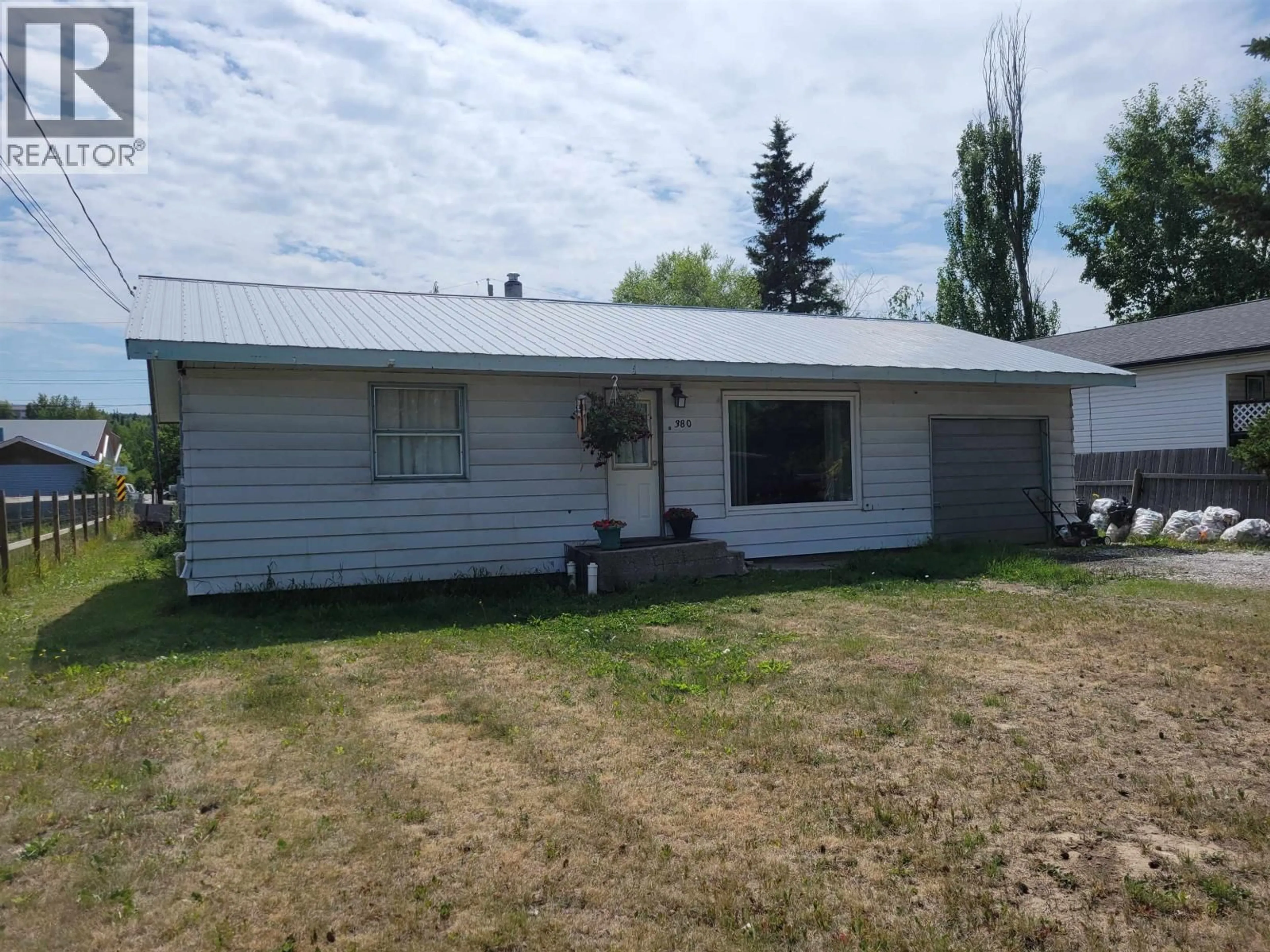 Home with vinyl exterior material, street for 380 CONNAUGHT STREET, Vanderhoof British Columbia V0J3A0