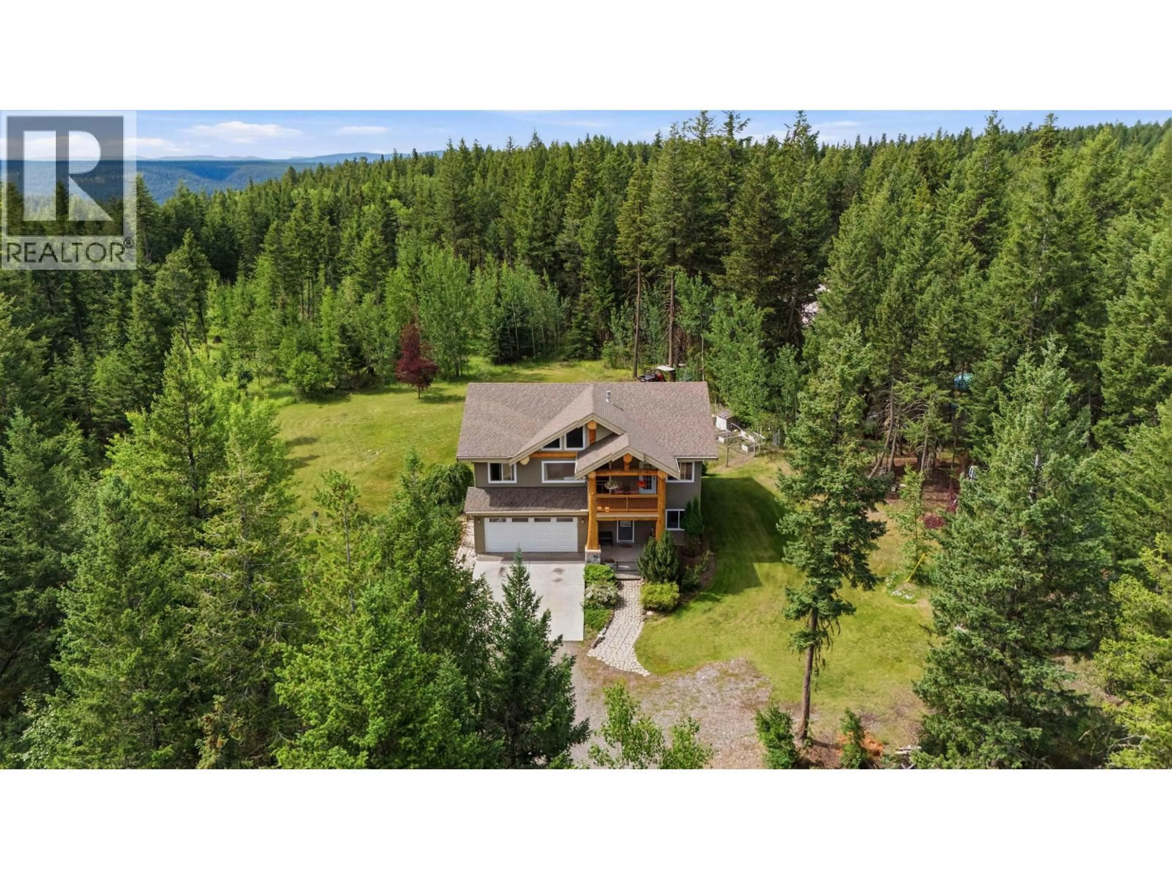 A pic from outside/outdoor area/front of a property/back of a property/a pic from drone, forest/trees view for 1898 ROSS ROAD, Williams Lake British Columbia V2G5B3
