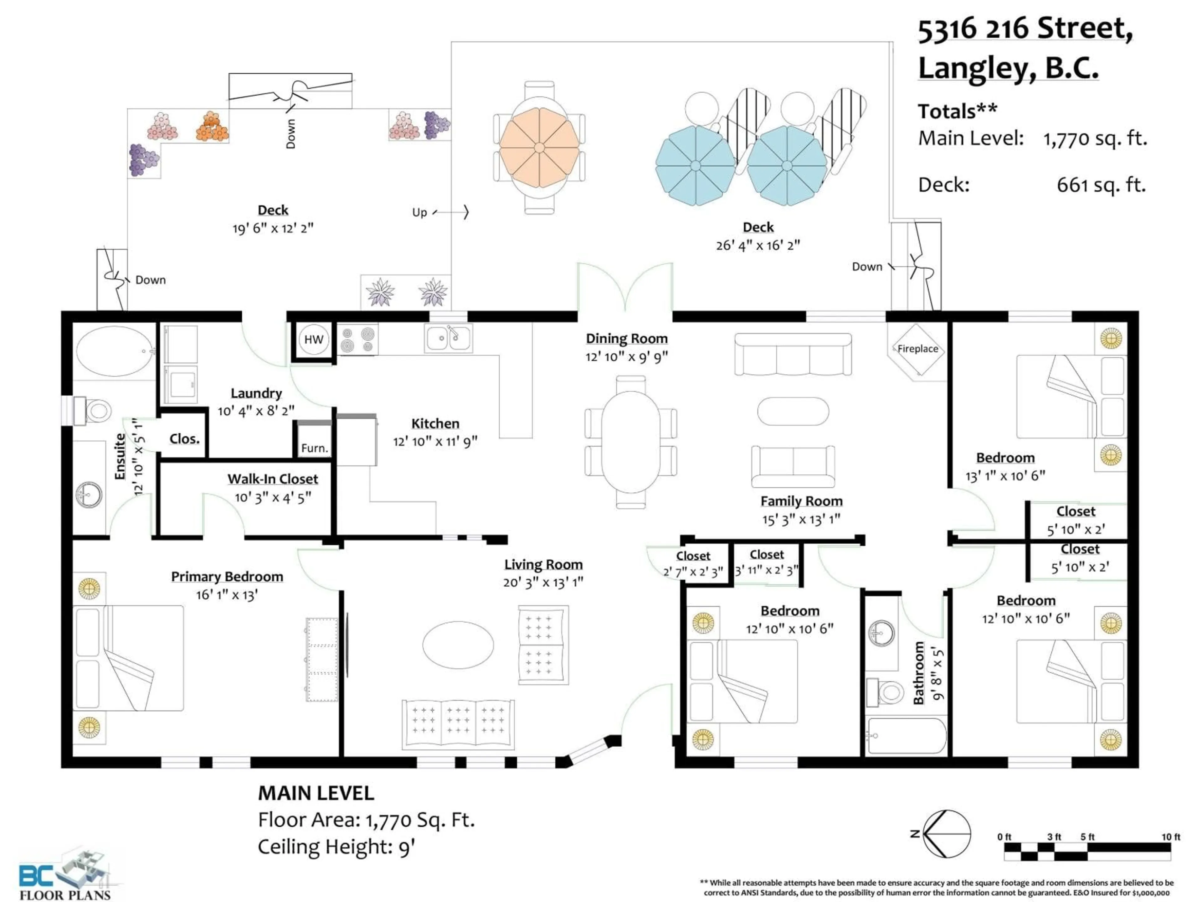 Floor plan for 5316 216 STREET, Langley British Columbia V2Y1Y2