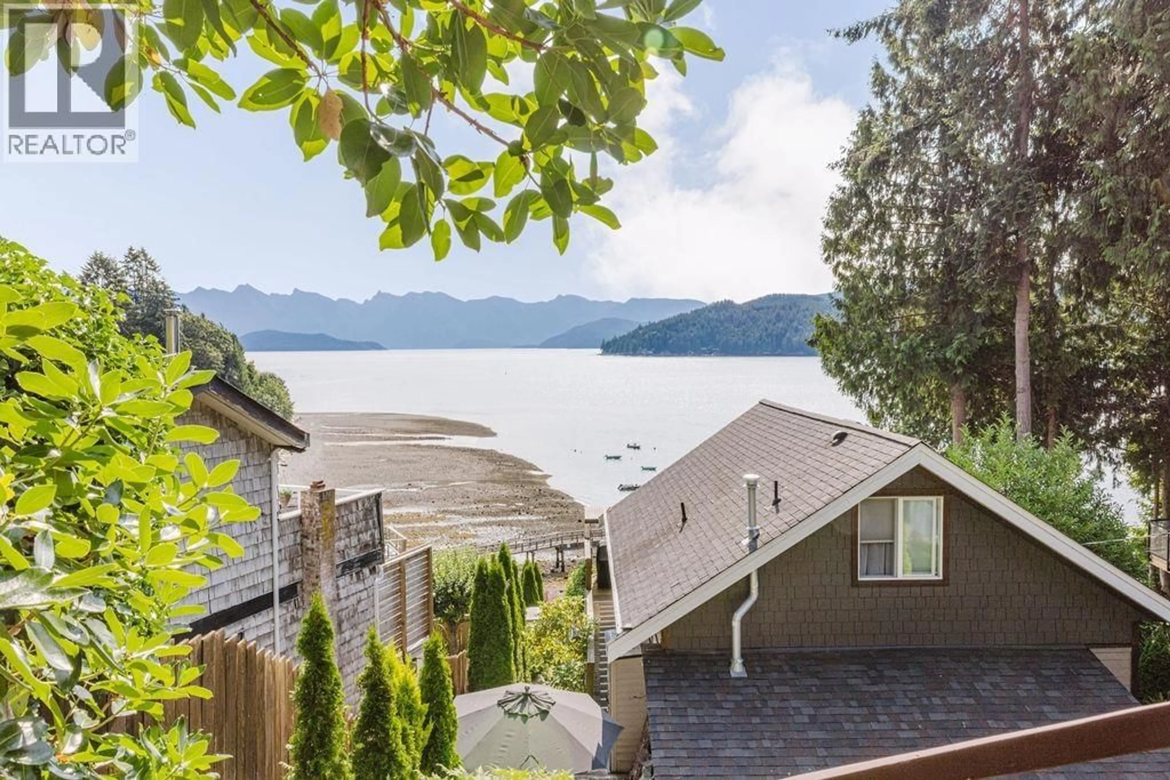 A pic from outside/outdoor area/front of a property/back of a property/a pic from drone, water/lake/river/ocean view for 790 MARINE DRIVE, Gibsons British Columbia V0N1V1
