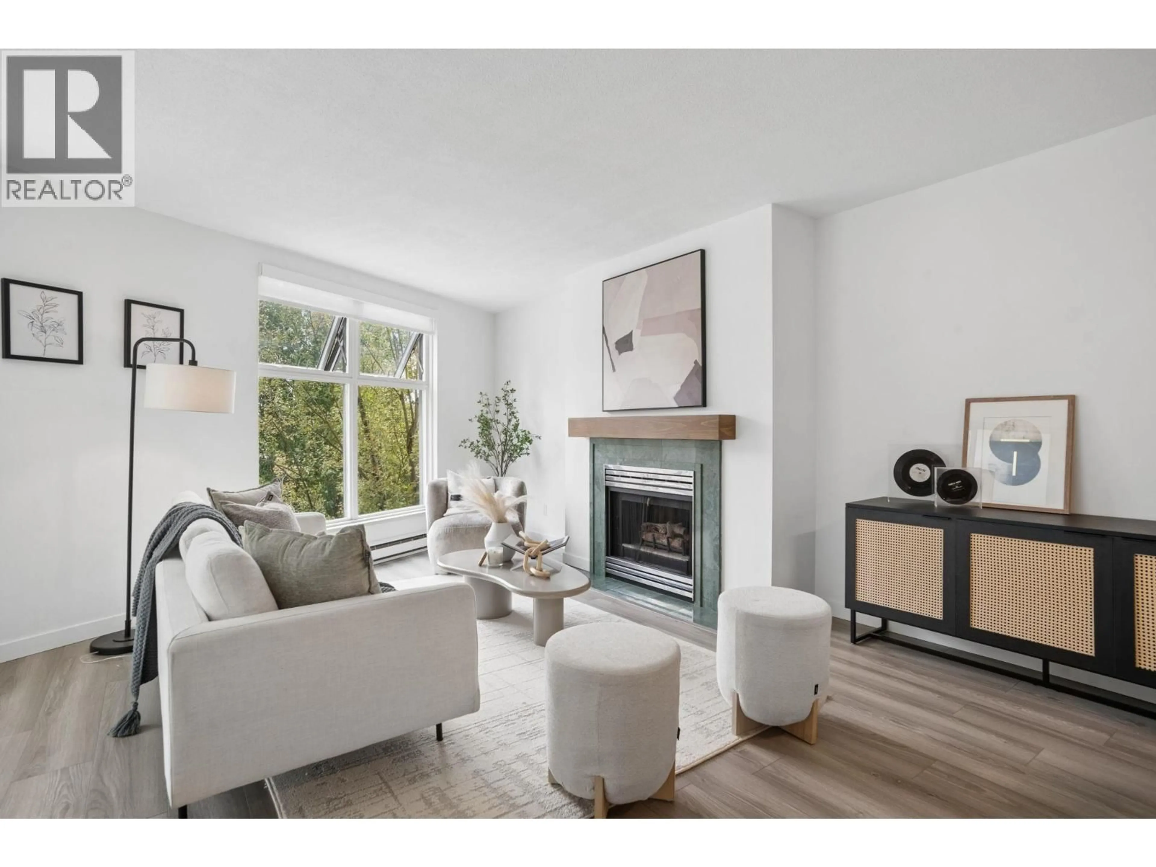 Living room with furniture, wood/laminate floor for B408 - 1331 HOMER STREET, Vancouver British Columbia V6B5M5