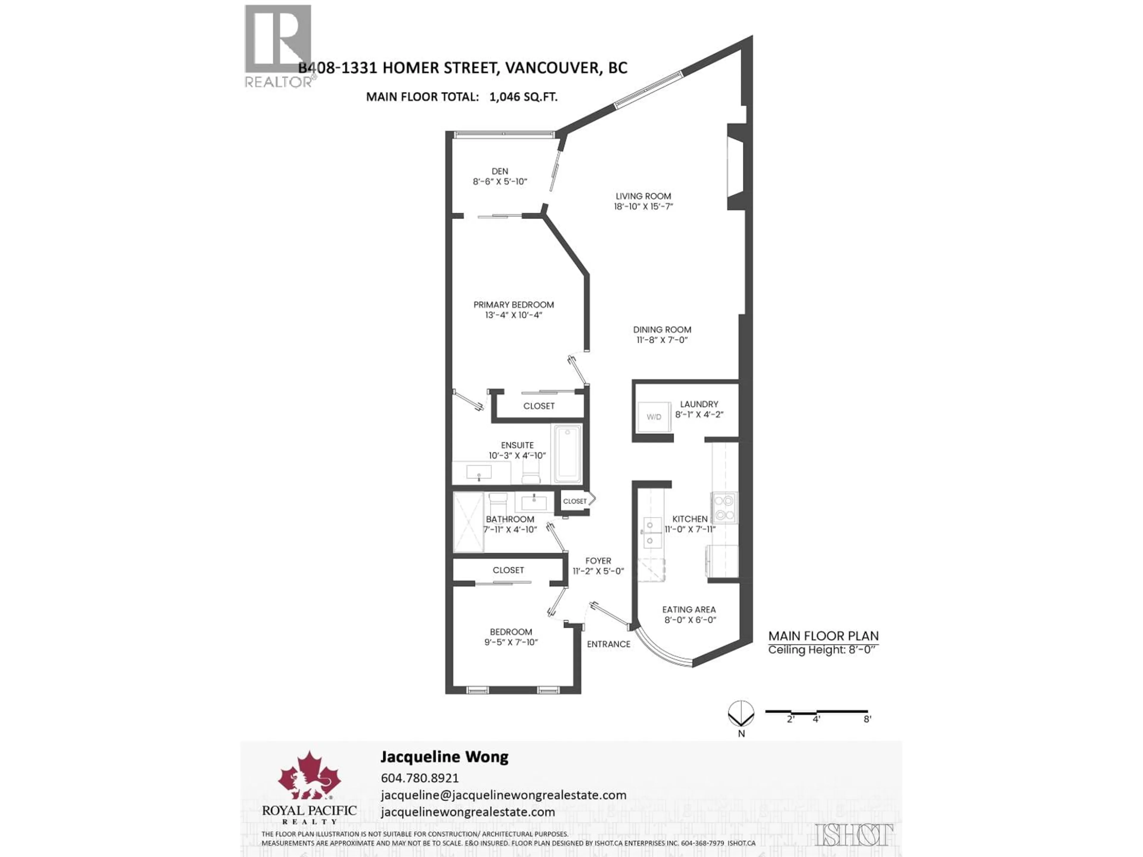 Floor plan for B408 - 1331 HOMER STREET, Vancouver British Columbia V6B5M5