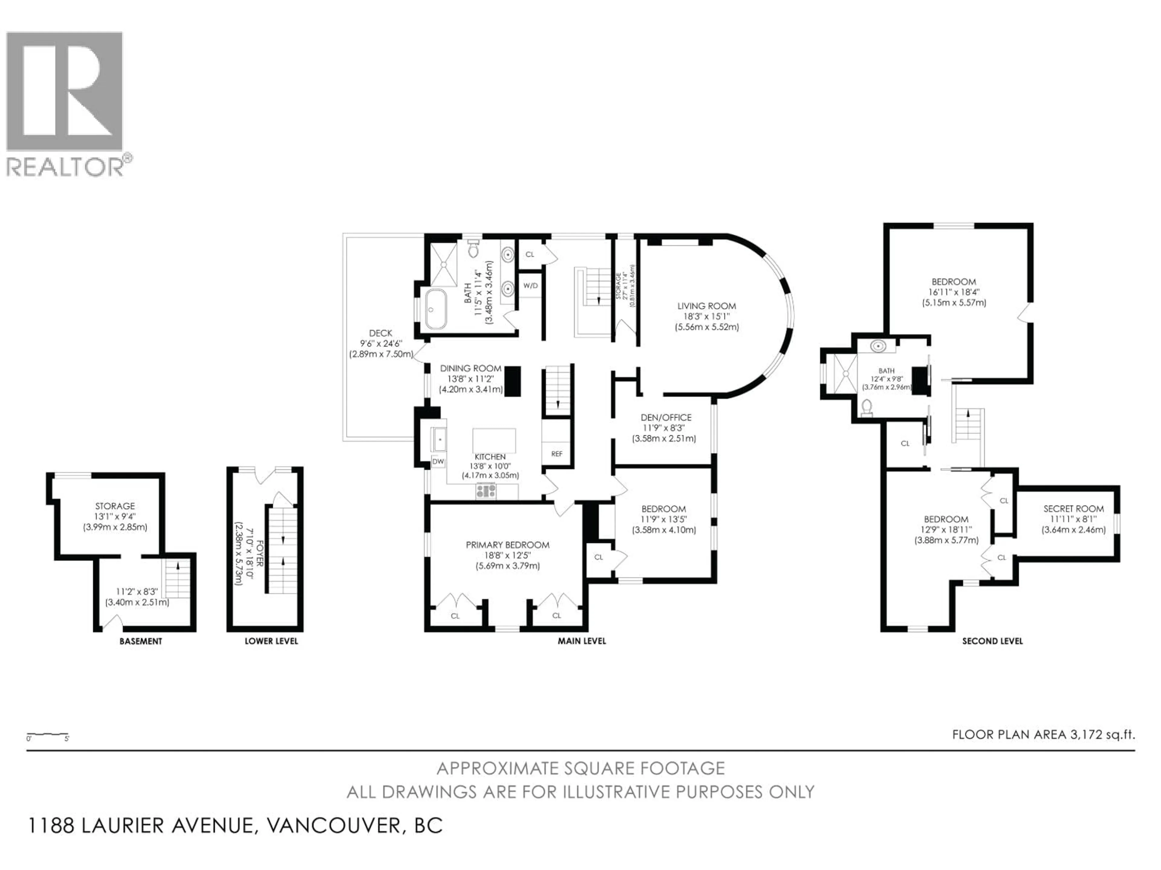Floor plan for 1188 LAURIER AVENUE, Vancouver British Columbia V6H1Y5