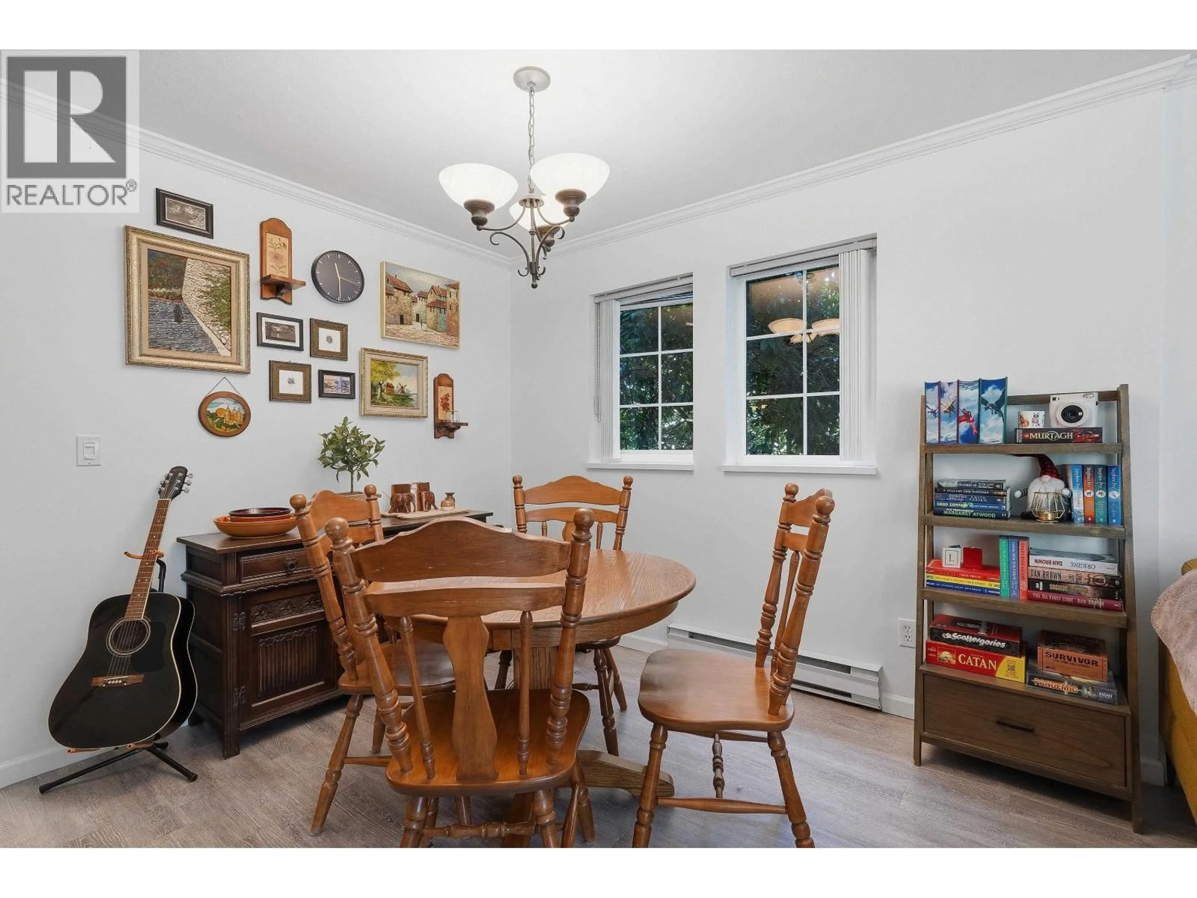 Dining room, wood/laminate floor for 101 - 1189 WESTWOOD STREET, Coquitlam British Columbia V3B7P5