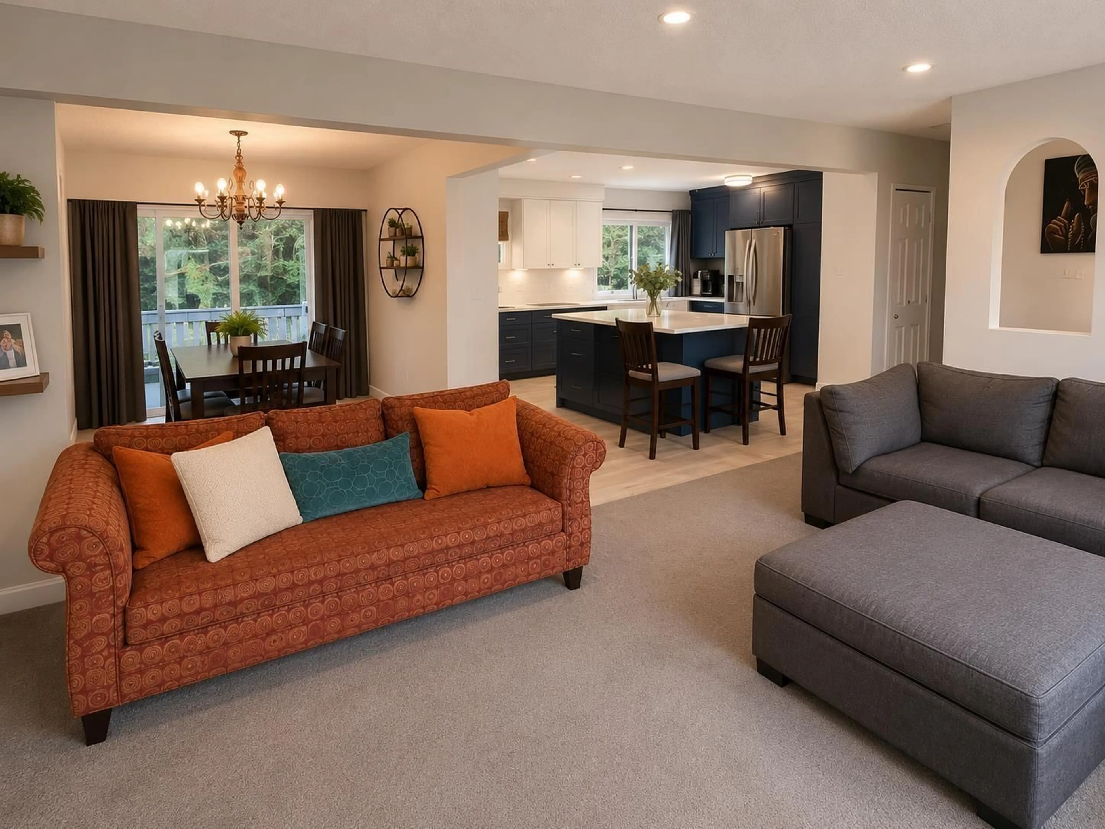 Living room with furniture, unknown for 7847 BREMRIDGE DRIVE, Delta British Columbia V4C5E3