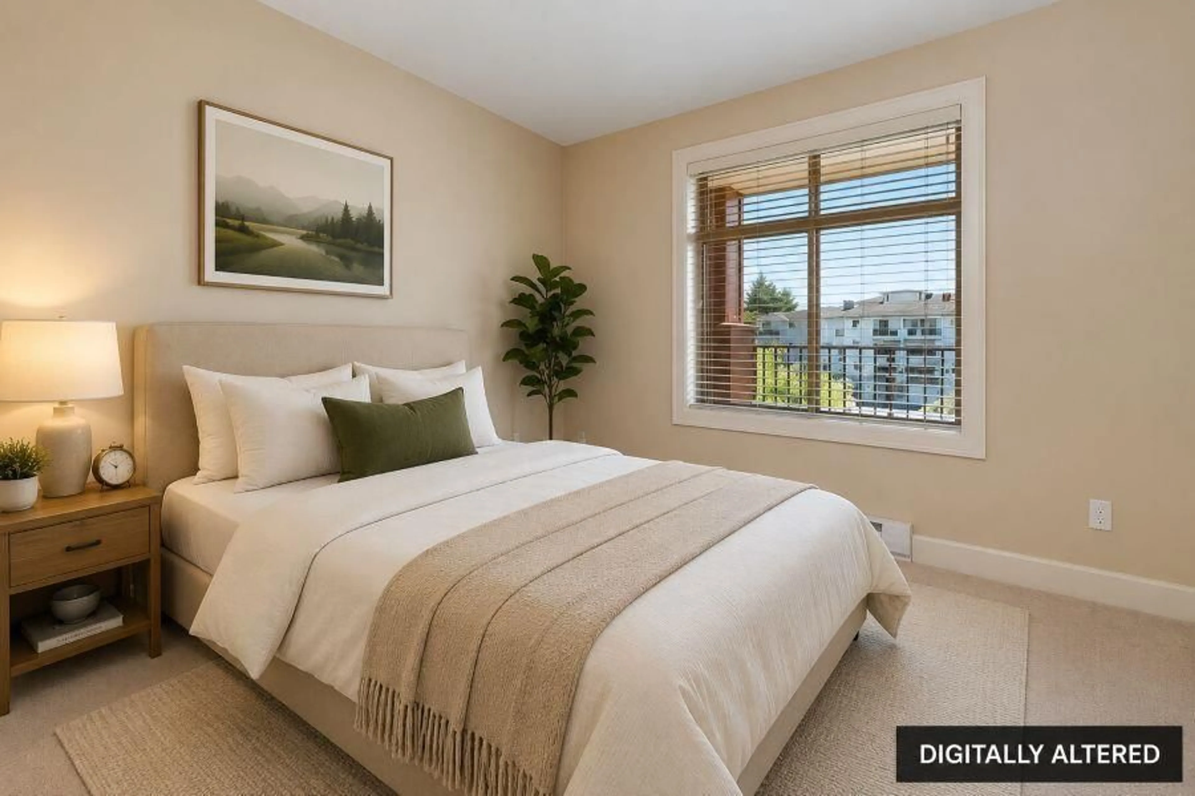 Bedroom with bed, carpet floor for 208 - 45665 PATTEN AVENUE, Chilliwack British Columbia V2P0E3