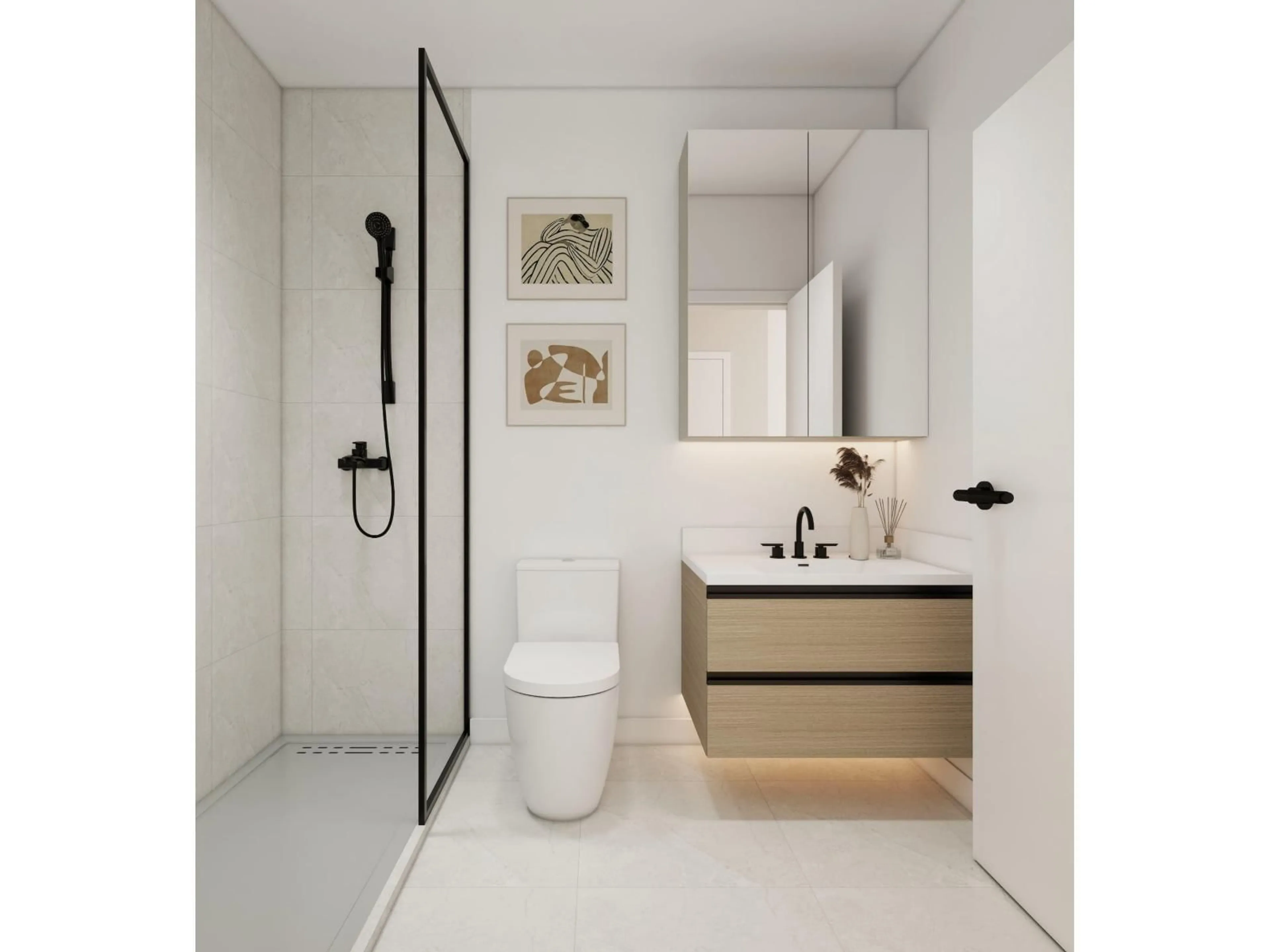 Contemporary bathroom, ceramic/tile floor for 404 - 20675 EASTLEIGH CRESCENT, Langley British Columbia V3A4C3
