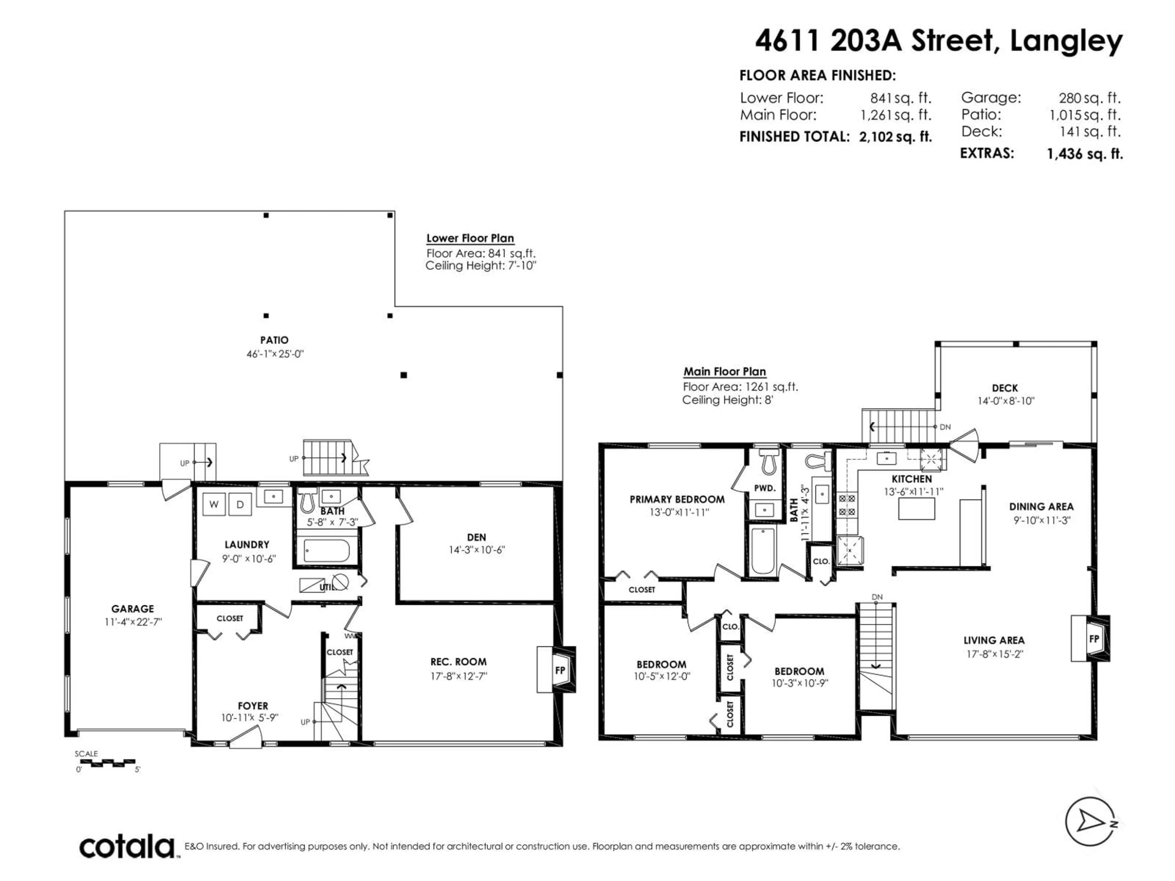 Floor plan for 4611 203A STREET, Langley British Columbia V3A5W2