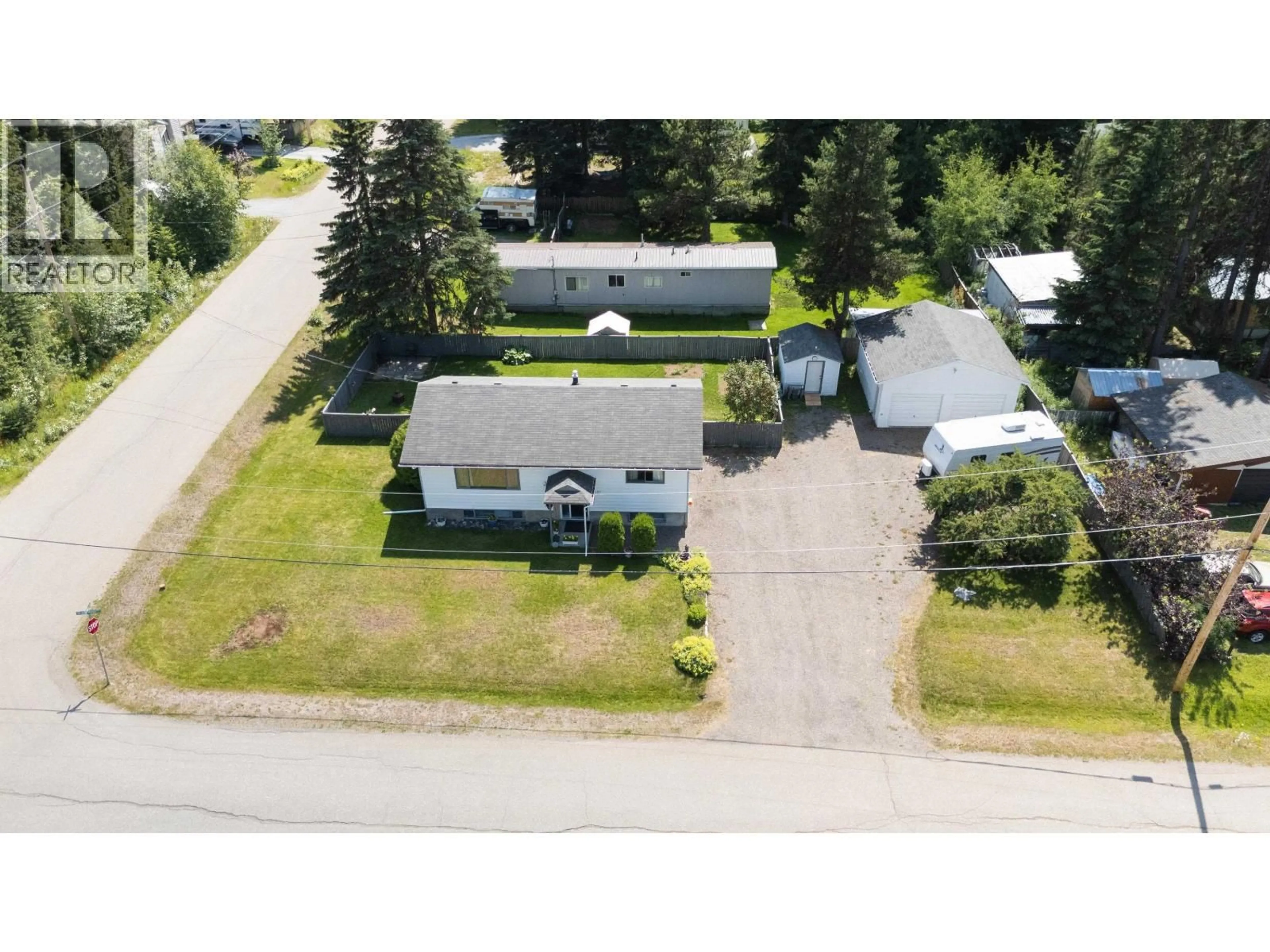 A pic from outside/outdoor area/front of a property/back of a property/a pic from drone, street for 8157 FLAMINGO ROAD, Prince George British Columbia V2K5H1