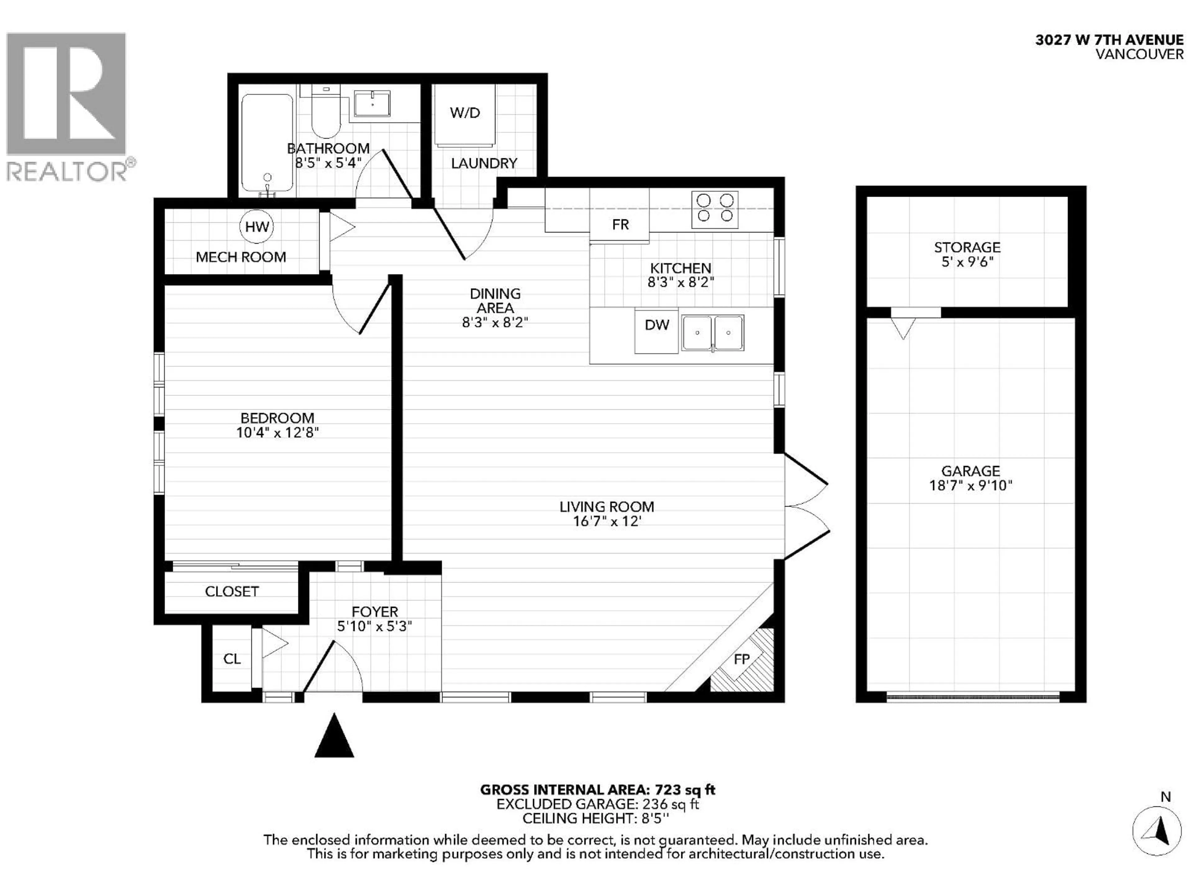 Floor plan for 3027 7TH AVENUE, Vancouver British Columbia V6K1Z7