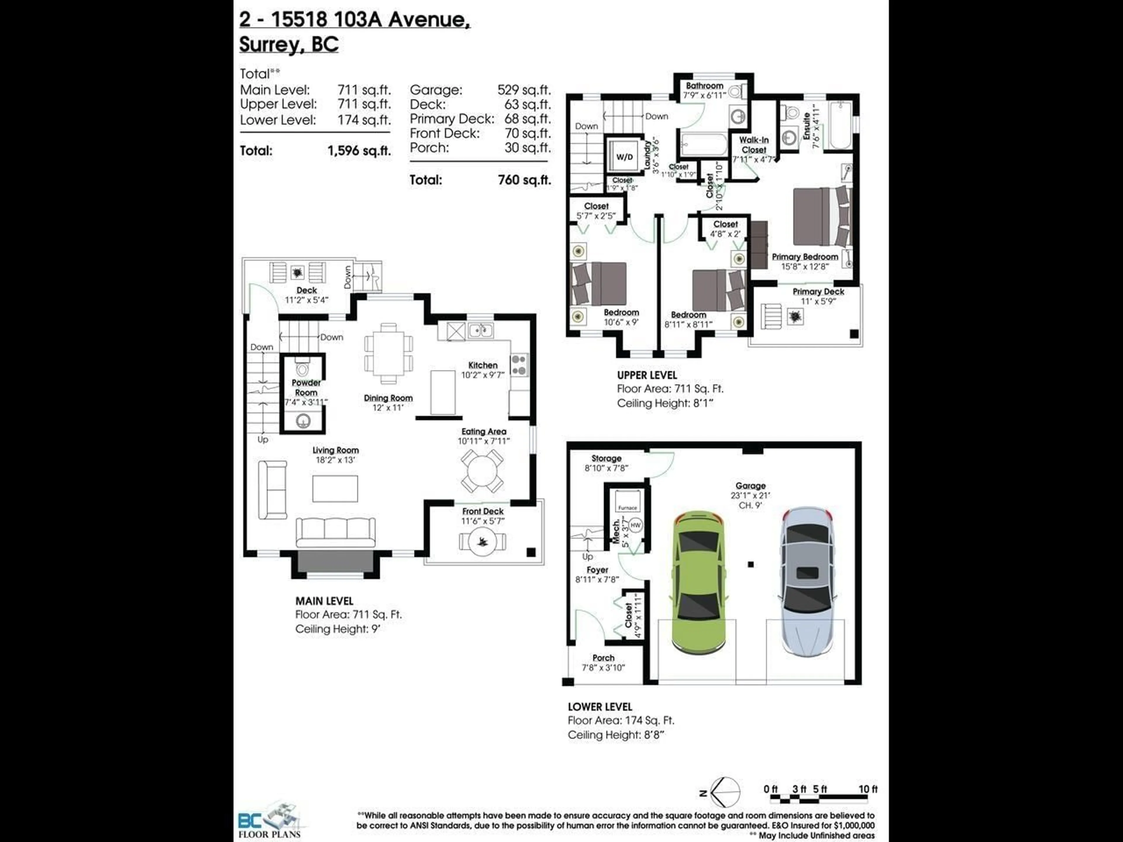 Floor plan for 2 - 15518 103A AVENUE, Surrey British Columbia V3R1N7