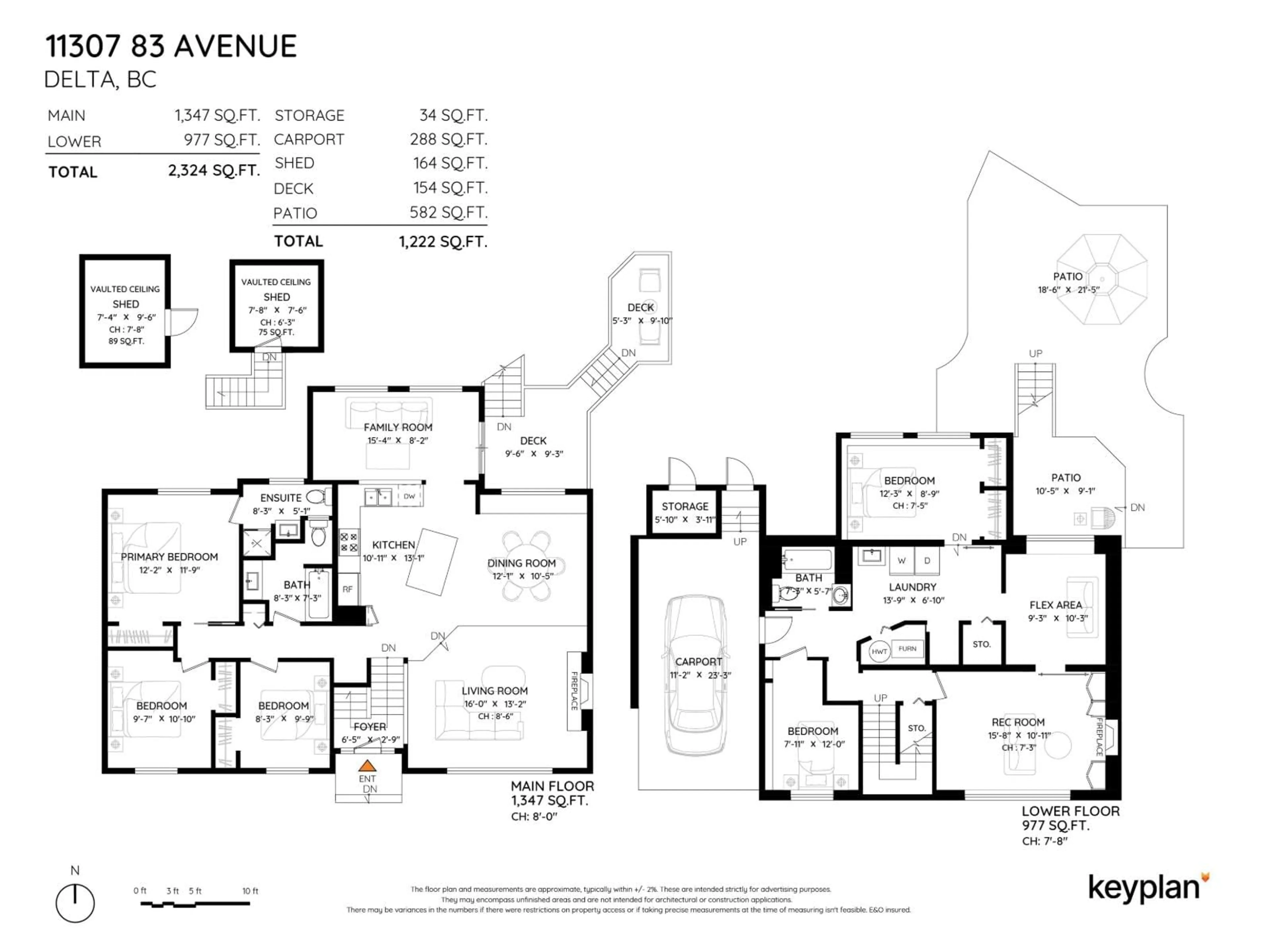 Floor plan for 11307 83 AVENUE, Delta British Columbia V4C7B9