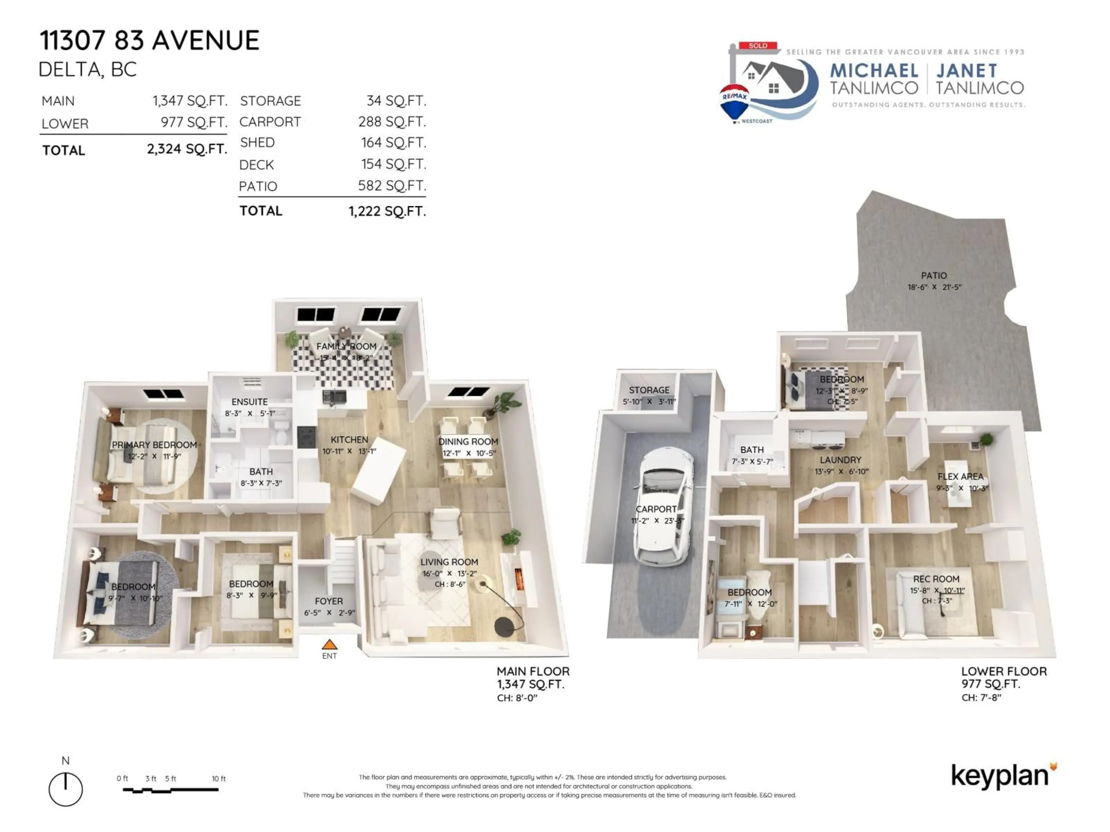 Floor plan for 11307 83 AVENUE, Delta British Columbia V4C7B9