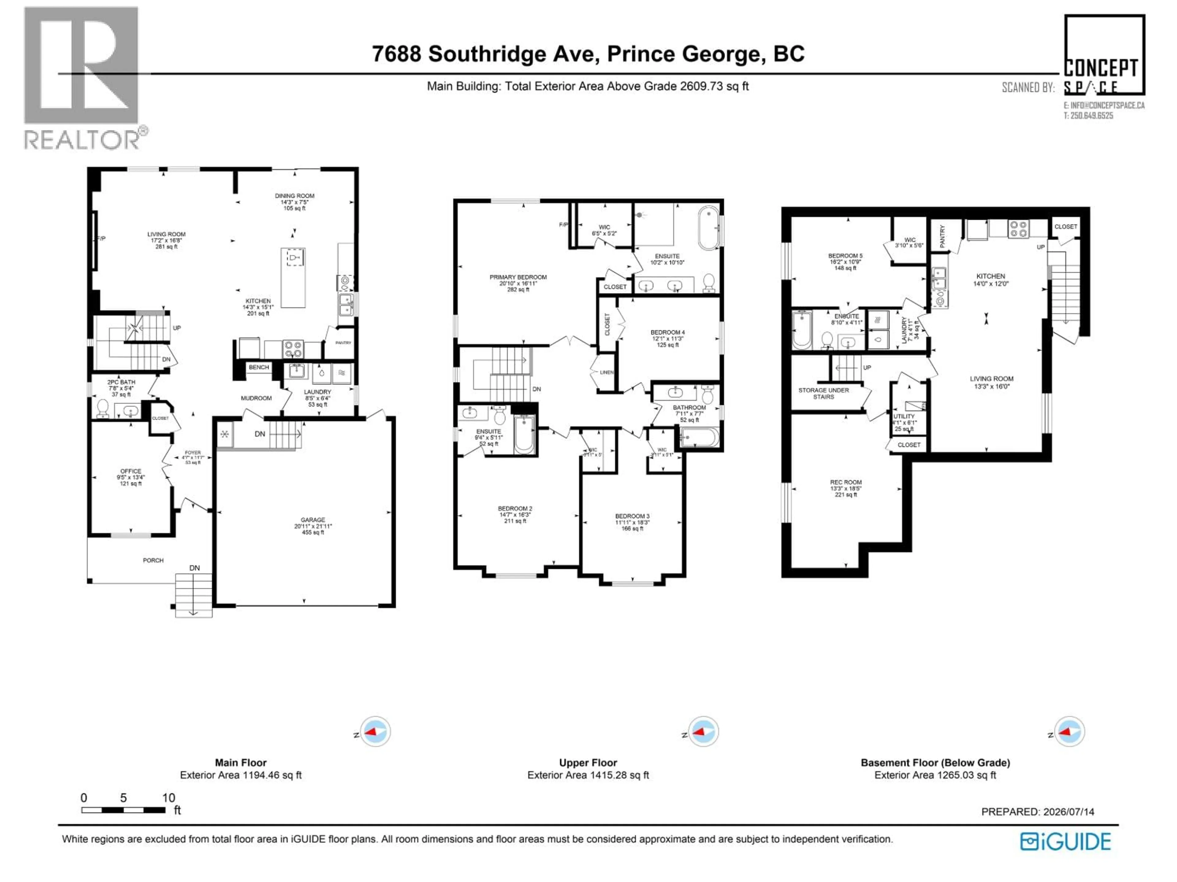 Floor plan for 7688 SOUTHRIDGE AVENUE, Prince George British Columbia V2N6S4