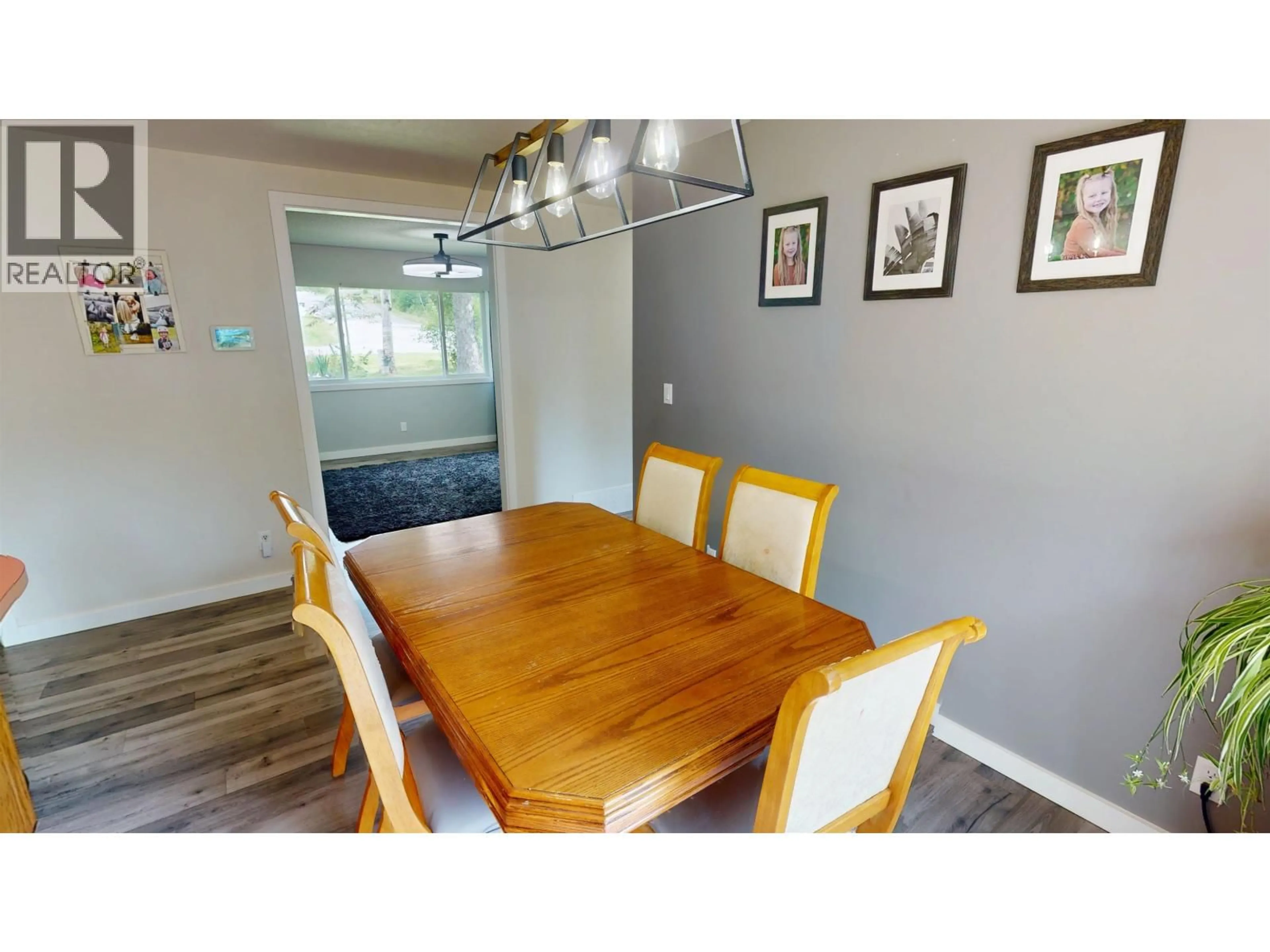Dining room, wood/laminate floor for 2611 GOOK ROAD, Quesnel British Columbia V2J4H8