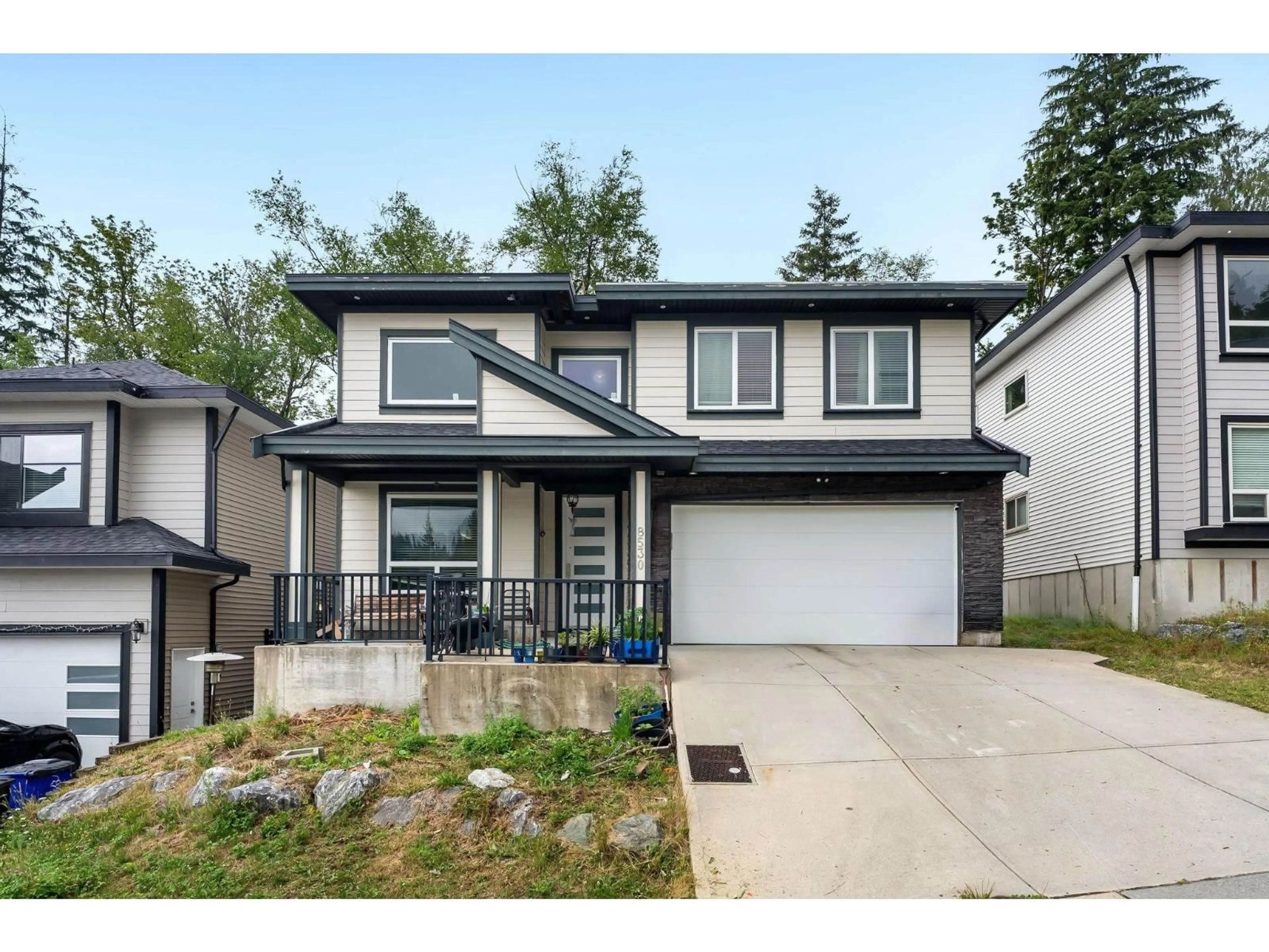 Home with vinyl exterior material, street for 8530 FOREST GATE DRIVE, Chilliwack British Columbia V4Z0C7