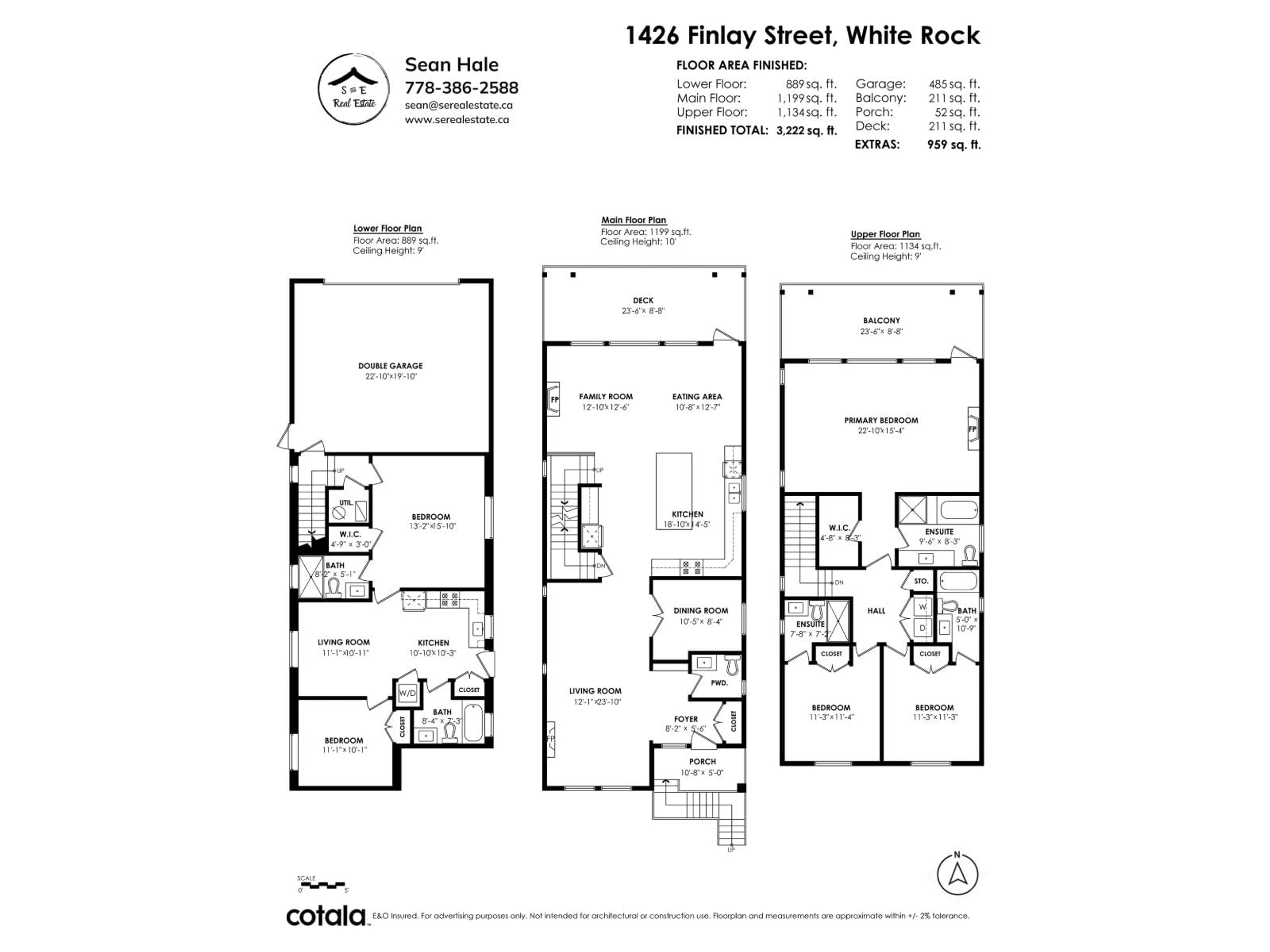 Floor plan for 3 - 1426 FINLAY STREET, White Rock British Columbia V4B4L5