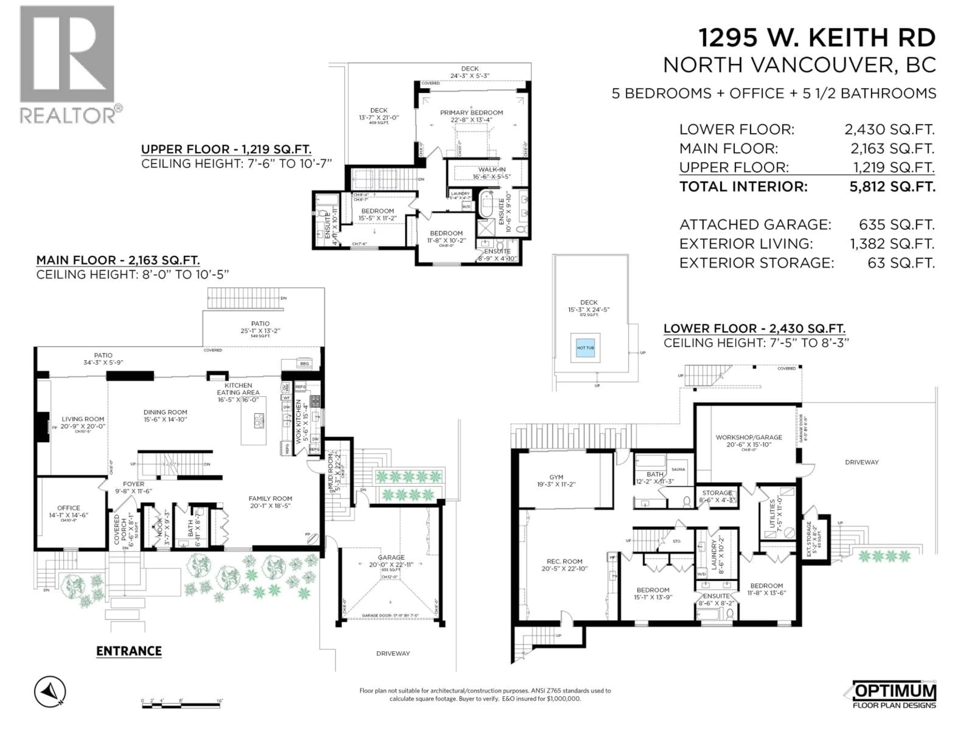 Floor plan for 1295 KEITH ROAD, North Vancouver British Columbia V7P1Y9