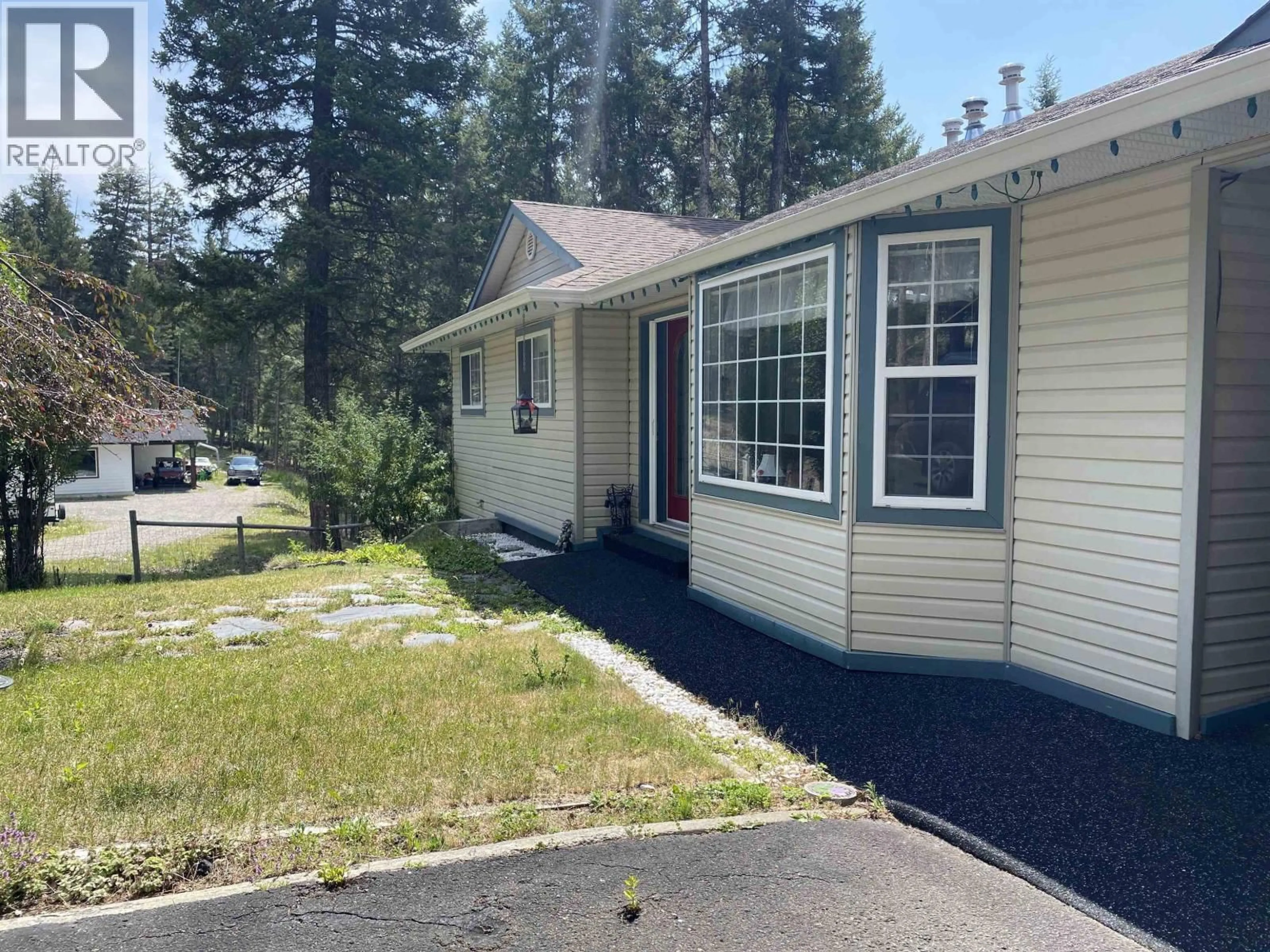 Home with vinyl exterior material, street for 4866 CUMSU PLACE, 108 Mile Ranch British Columbia V0K2Z0