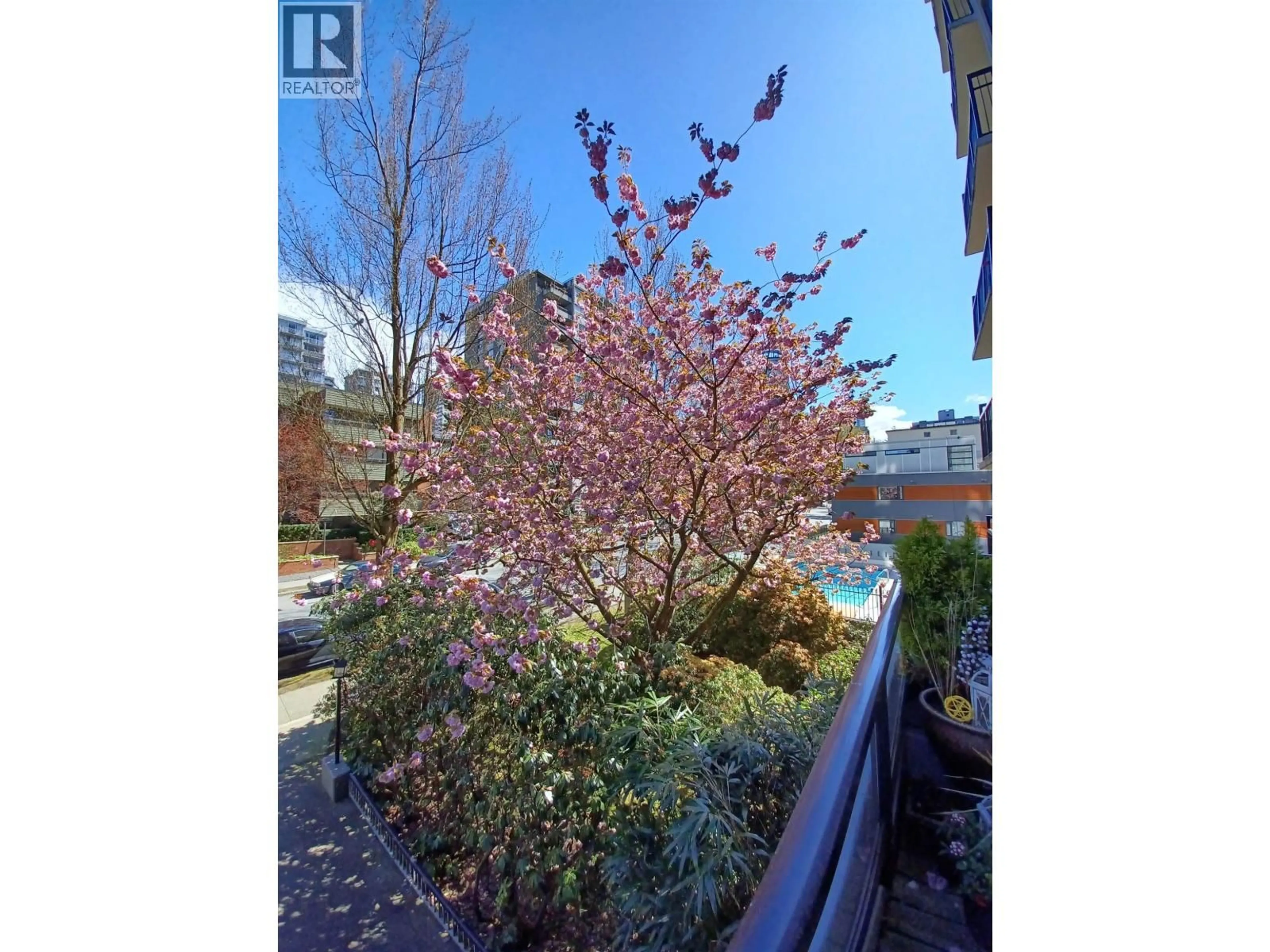 A pic from outside/outdoor area/front of a property/back of a property/a pic from drone, street for 203 - 1330 HARWOOD STREET, Vancouver British Columbia V6E1S8