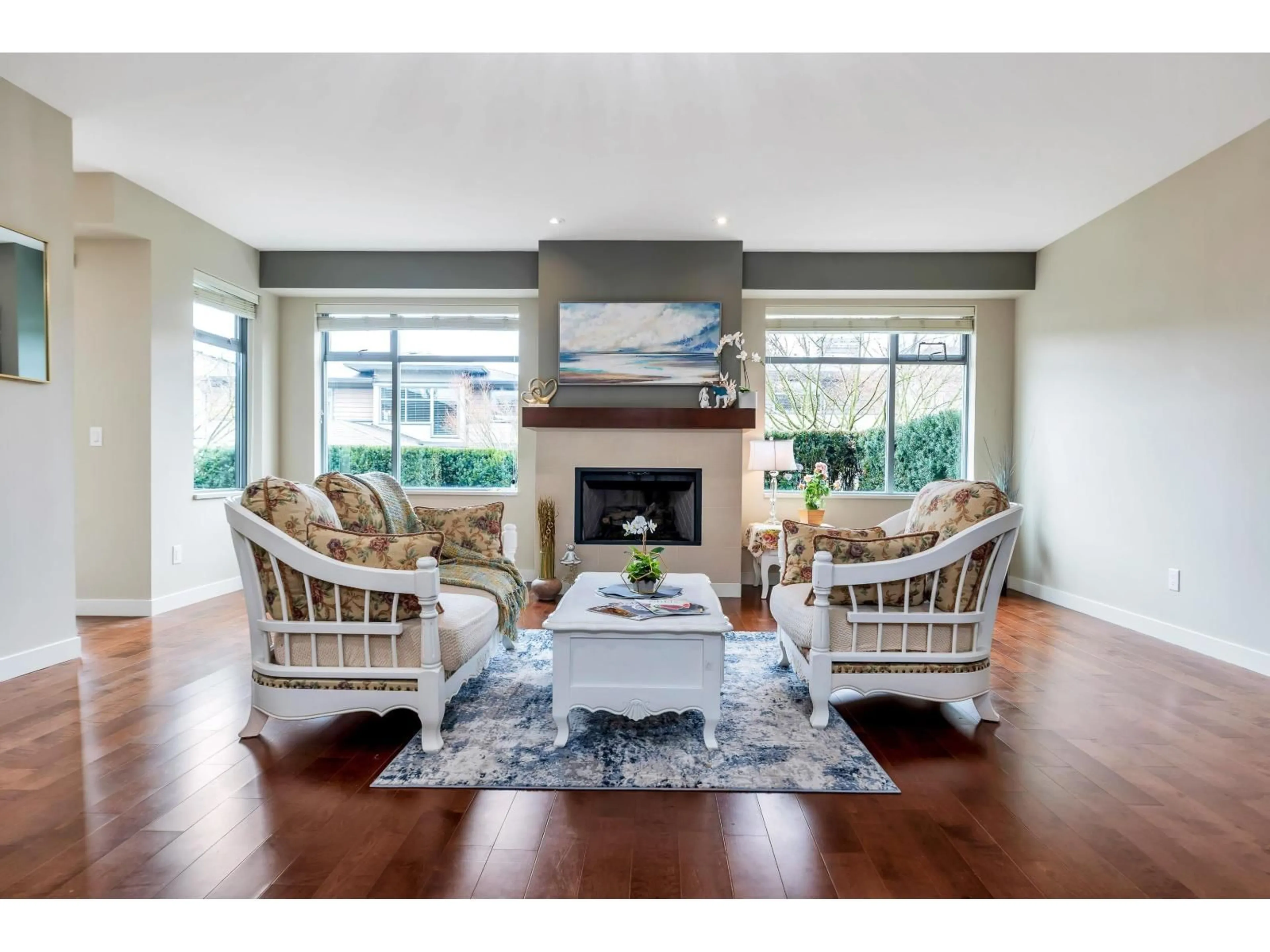 Living room with furniture, wood/laminate floor for 40 - 2603 162 STREET, Surrey British Columbia V3Z2L4
