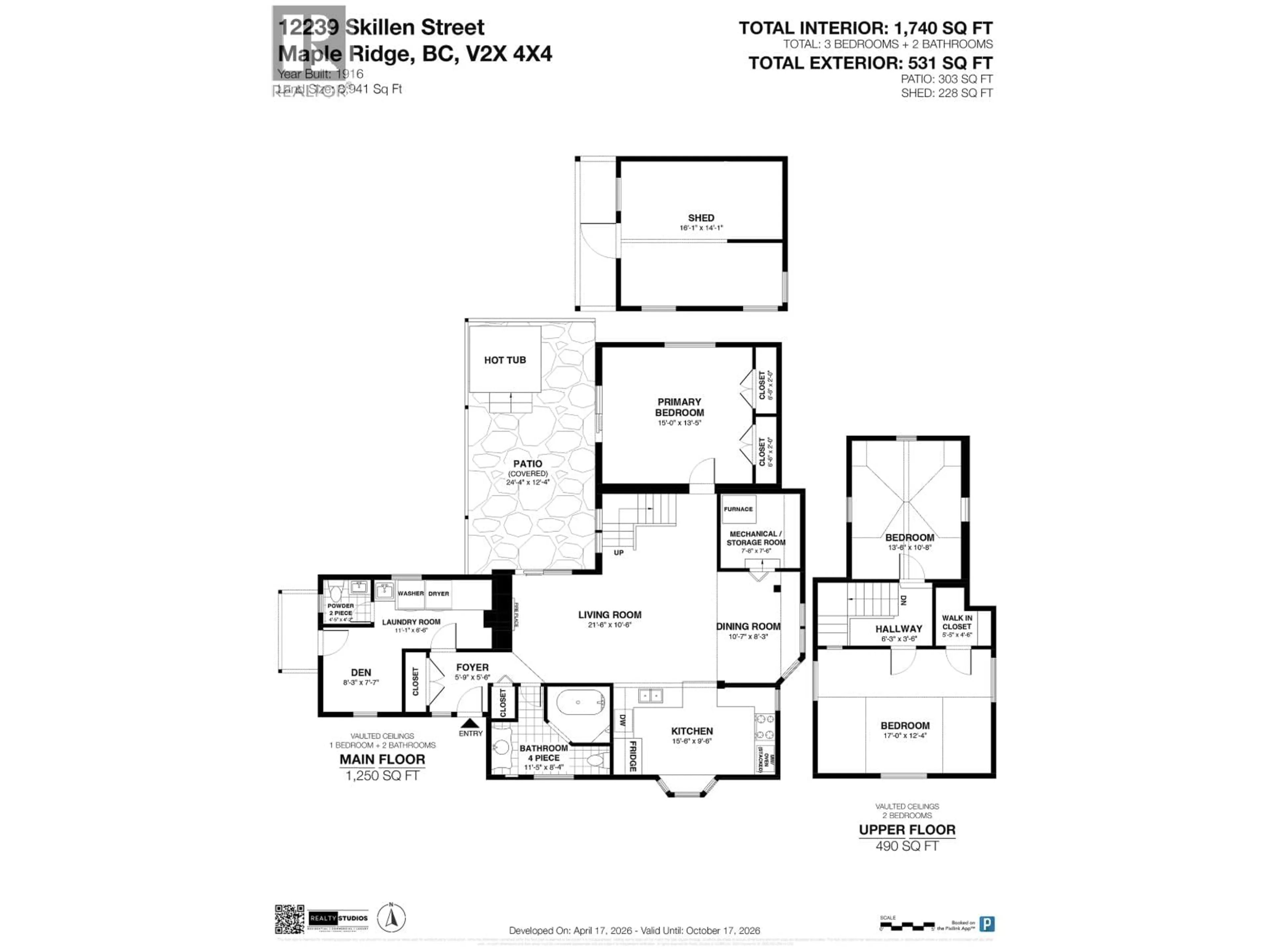 Floor plan for 12239 SKILLEN STREET, Maple Ridge British Columbia V2X4X4
