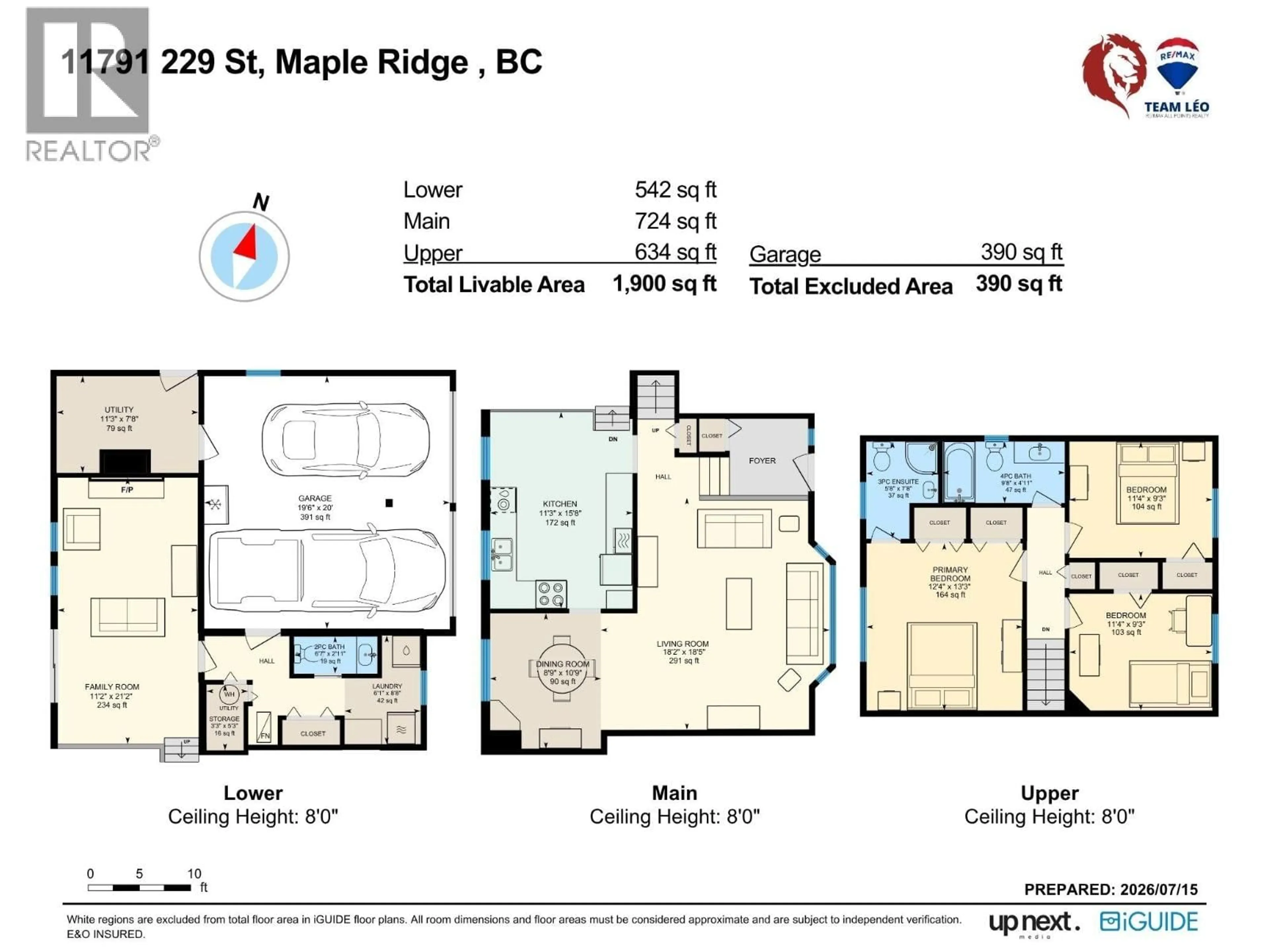 Floor plan for 11791 229TH STREET, Maple Ridge British Columbia V2X6P9