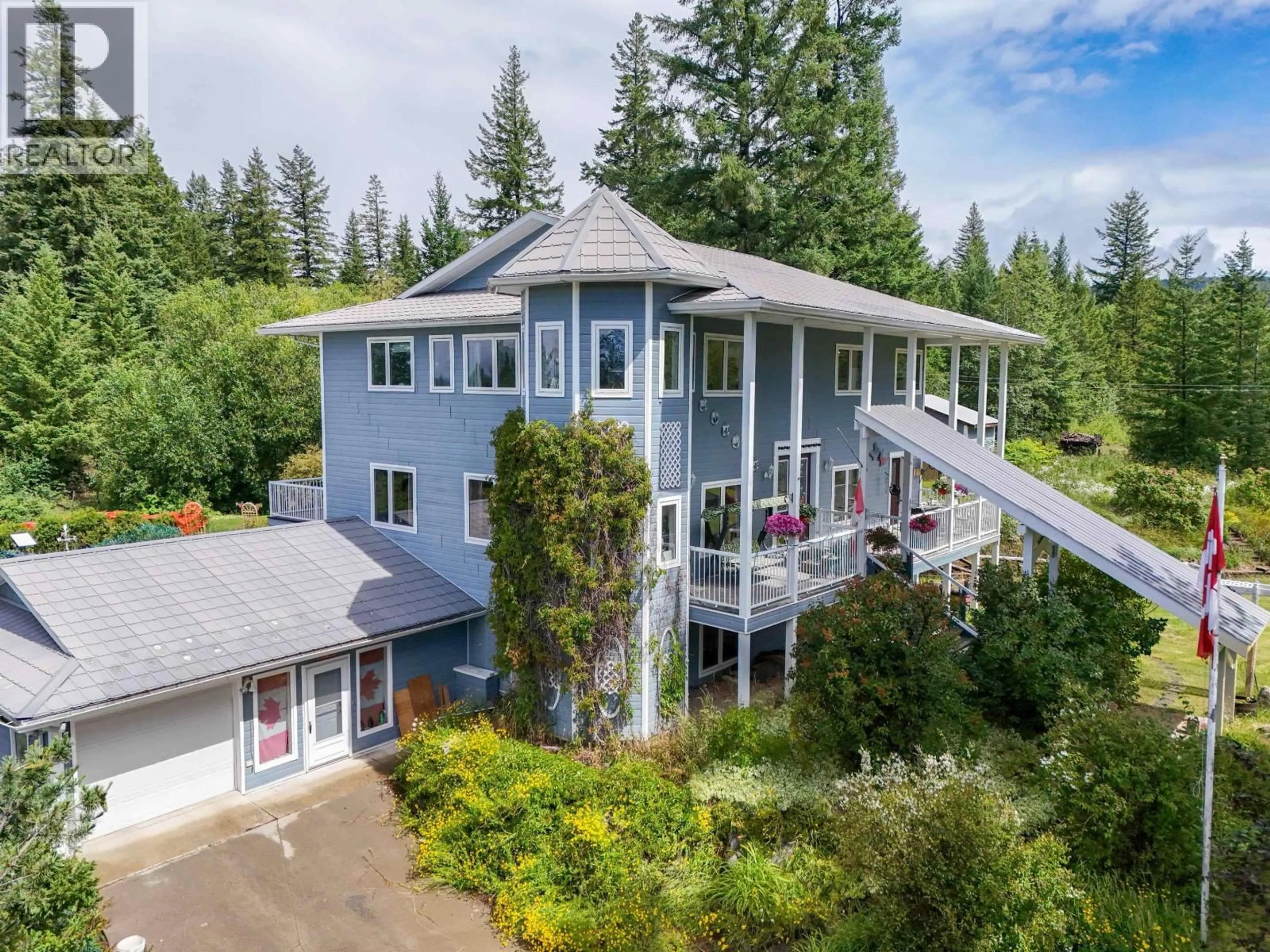 A pic from outside/outdoor area/front of a property/back of a property/a pic from drone, unknown for 5175 BAKER-KERSLEY ROAD, Quesnel British Columbia V2J6L6