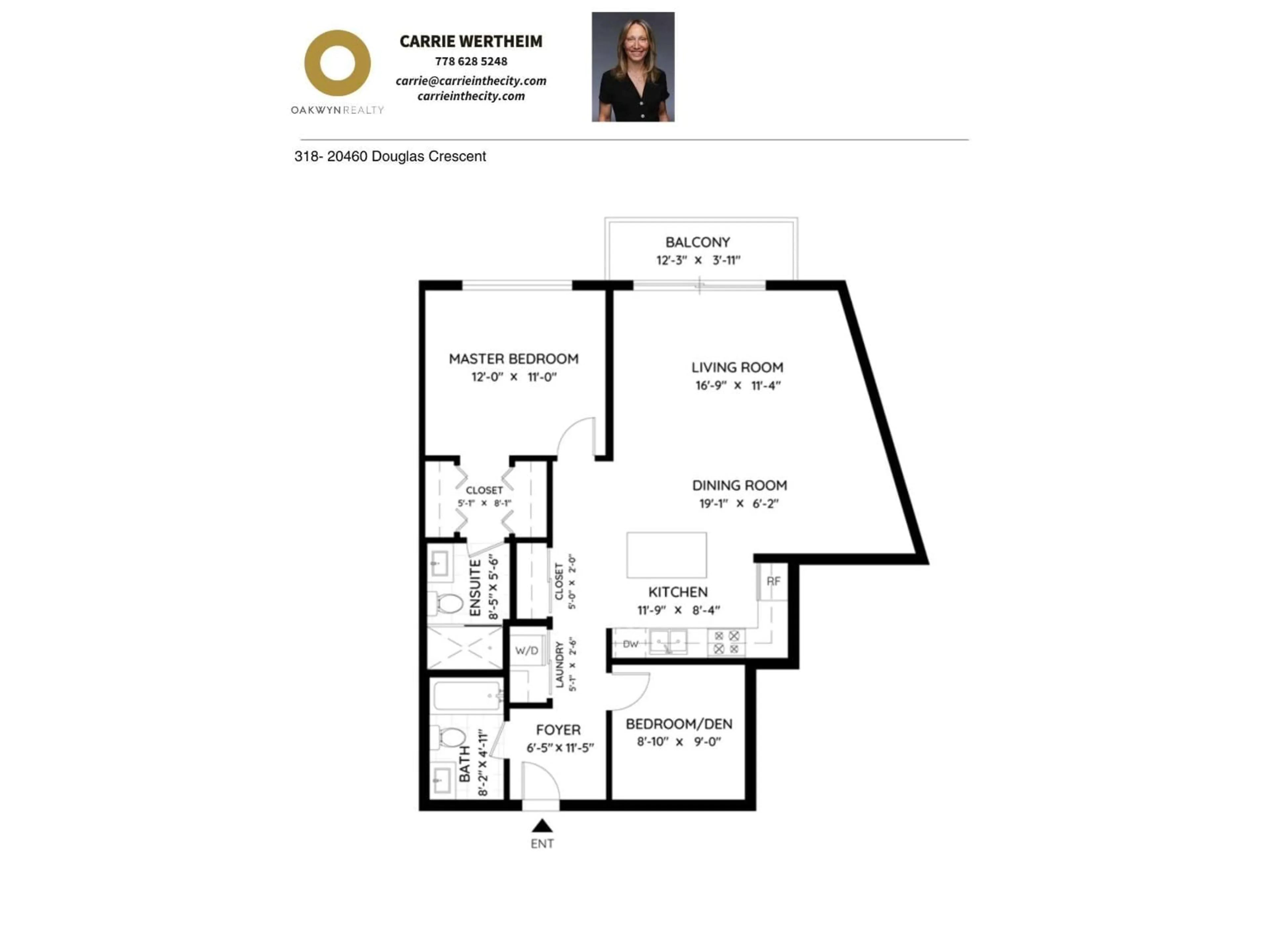 Floor plan for 318 - 20460 DOUGLAS CRESCENT, Langley British Columbia V3A0C6