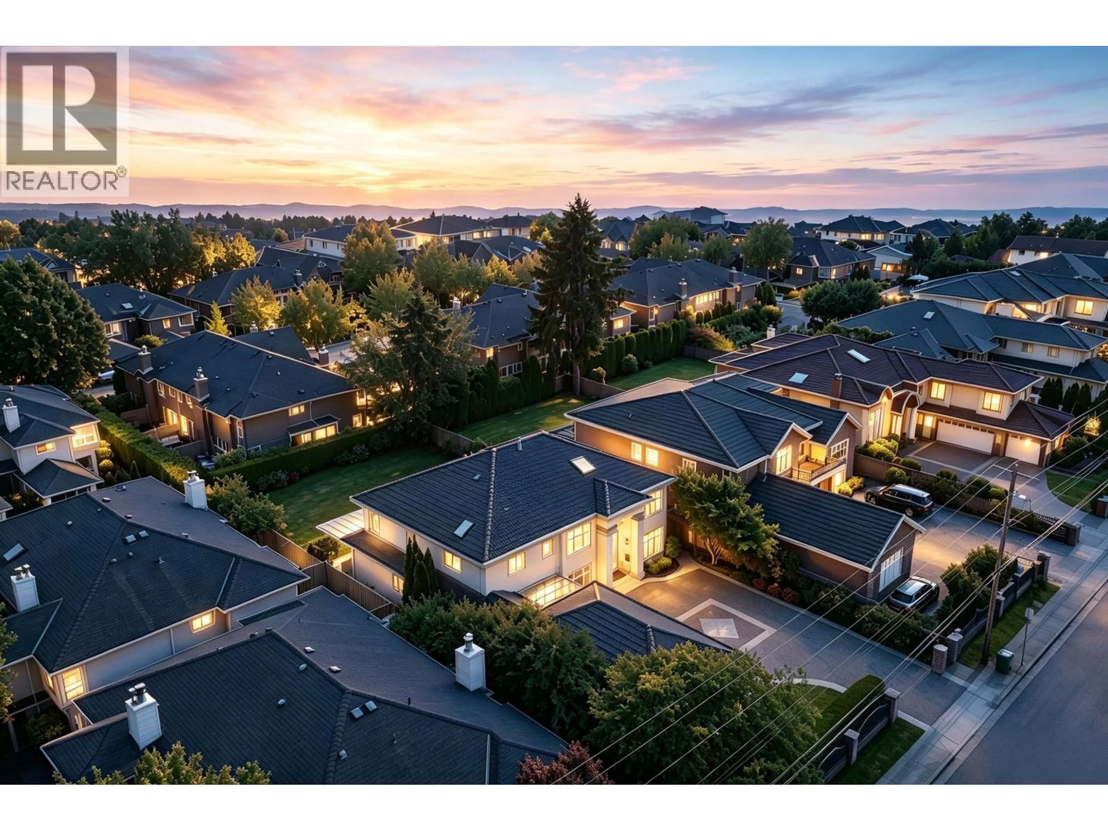 A pic from outside/outdoor area/front of a property/back of a property/a pic from drone, mountain view for 5160 FRANCIS ROAD, Richmond British Columbia V7C1K3