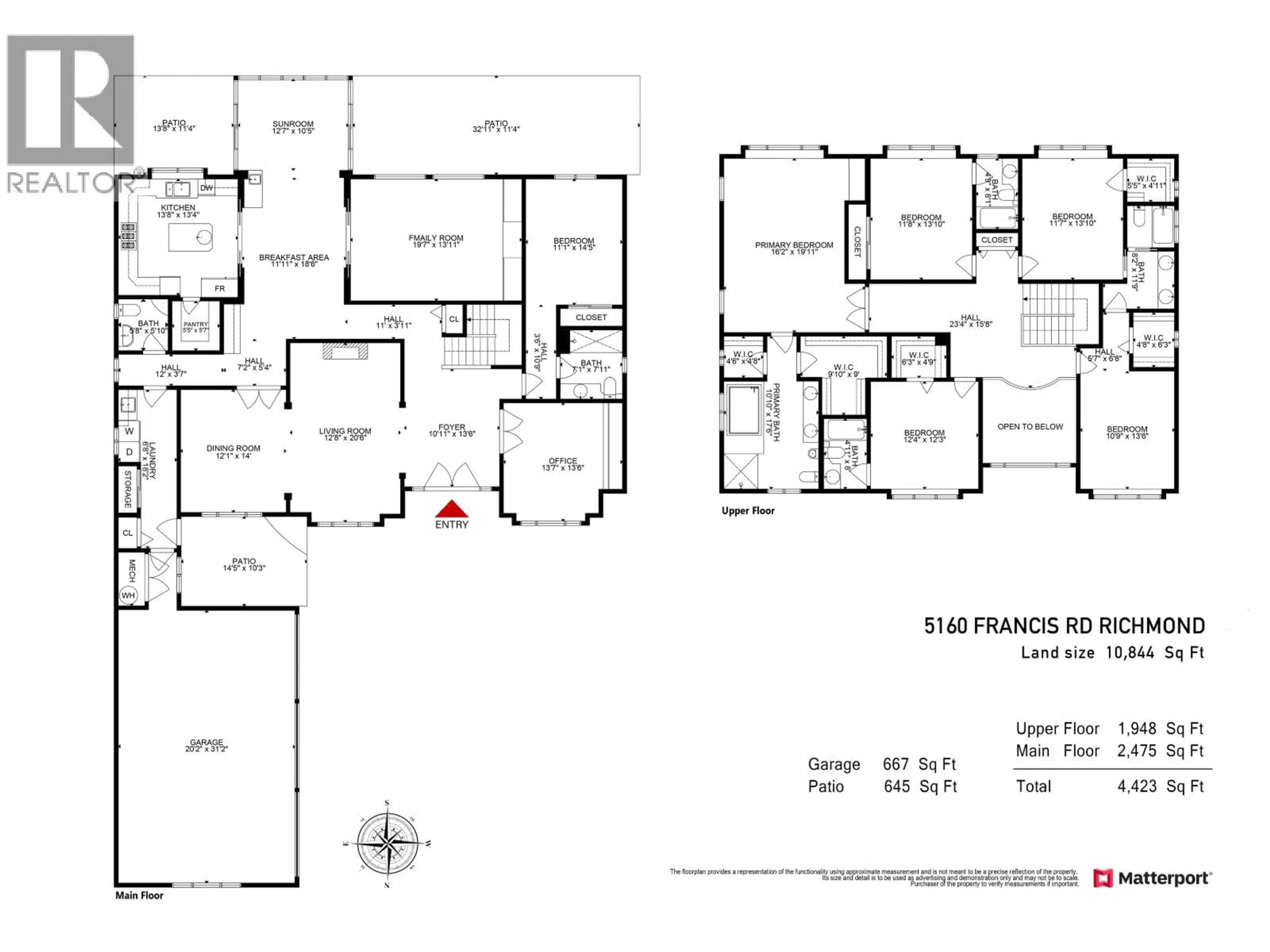 Floor plan for 5160 FRANCIS ROAD, Richmond British Columbia V7C1K3
