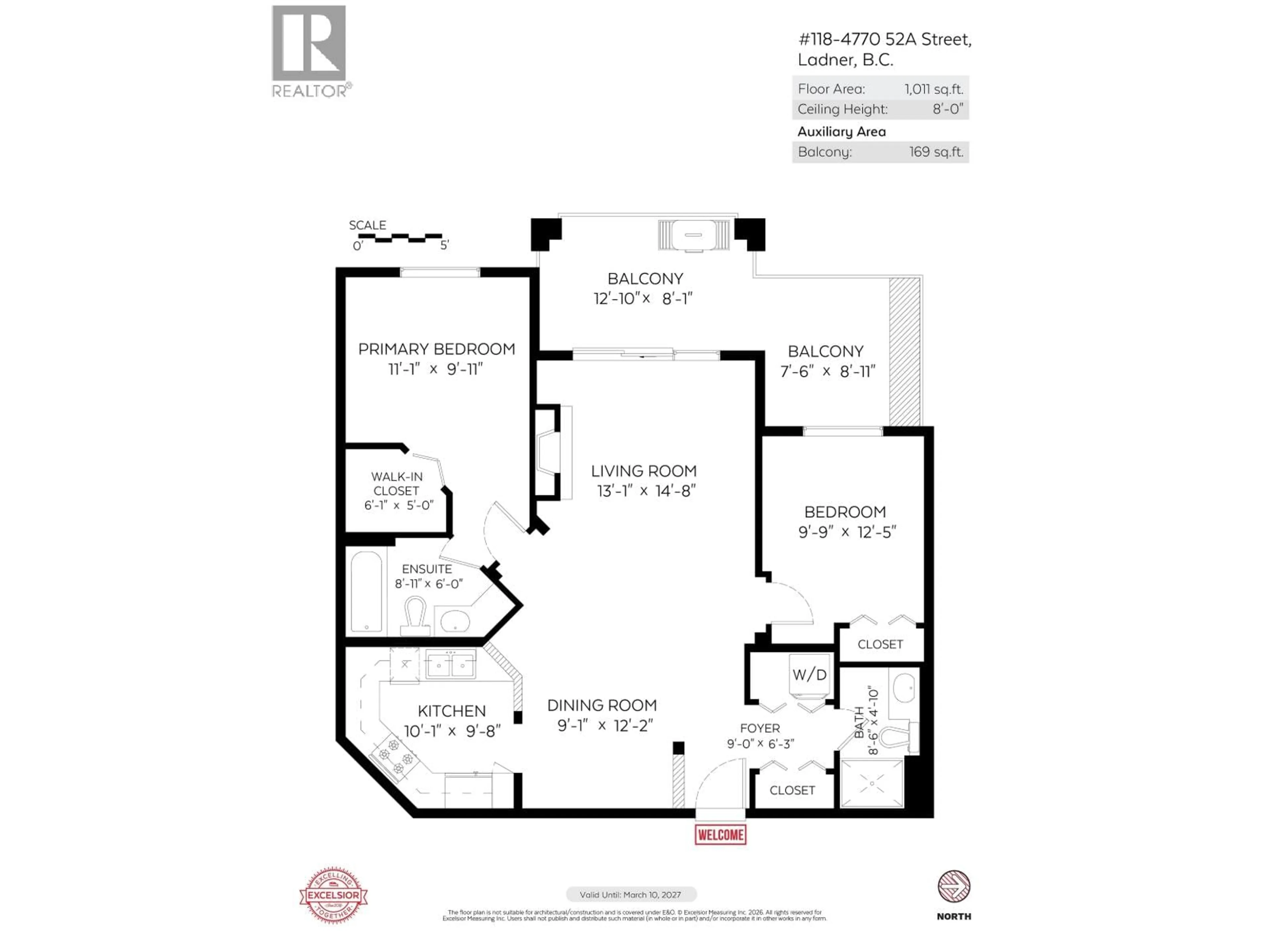 Floor plan for 118 - 4770 52A STREET, Delta British Columbia V4K5B5