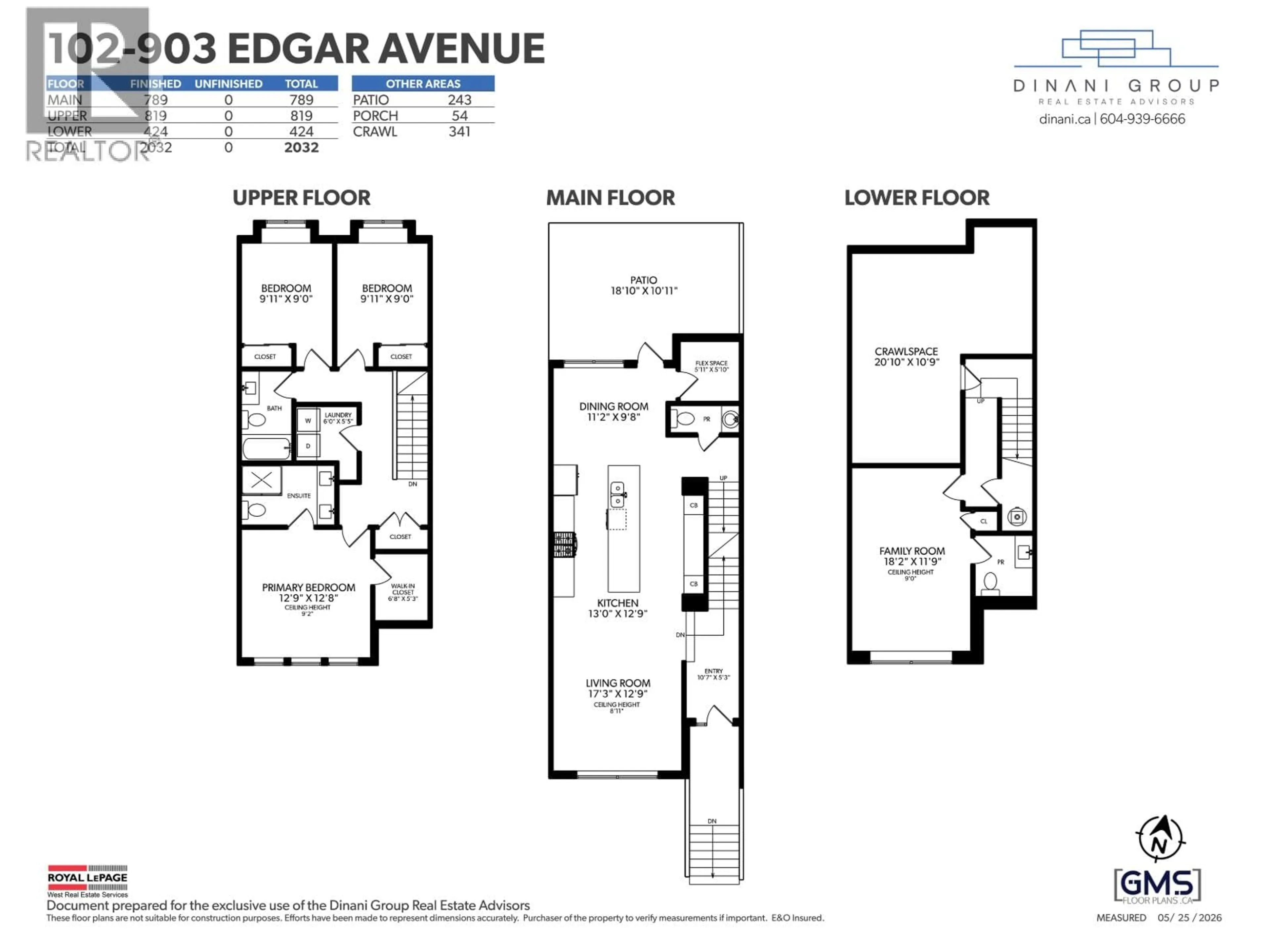 Floor plan for 102 - 903 EDGAR AVENUE, Coquitlam British Columbia V3K2K1