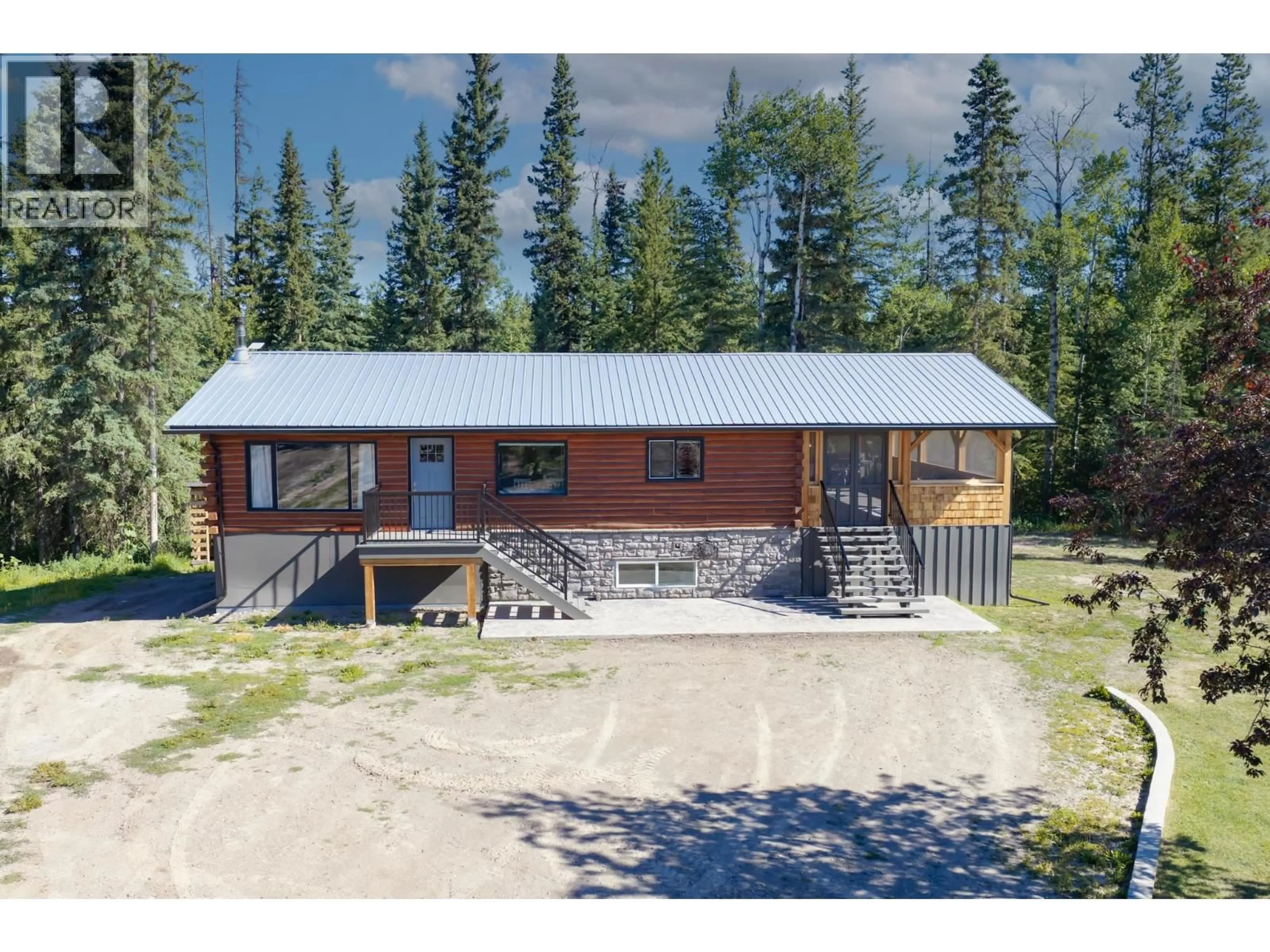 A pic from outside/outdoor area/front of a property/back of a property/a pic from drone, building for 118 SPRUCE ROAD, Vanderhoof British Columbia V0J3A2