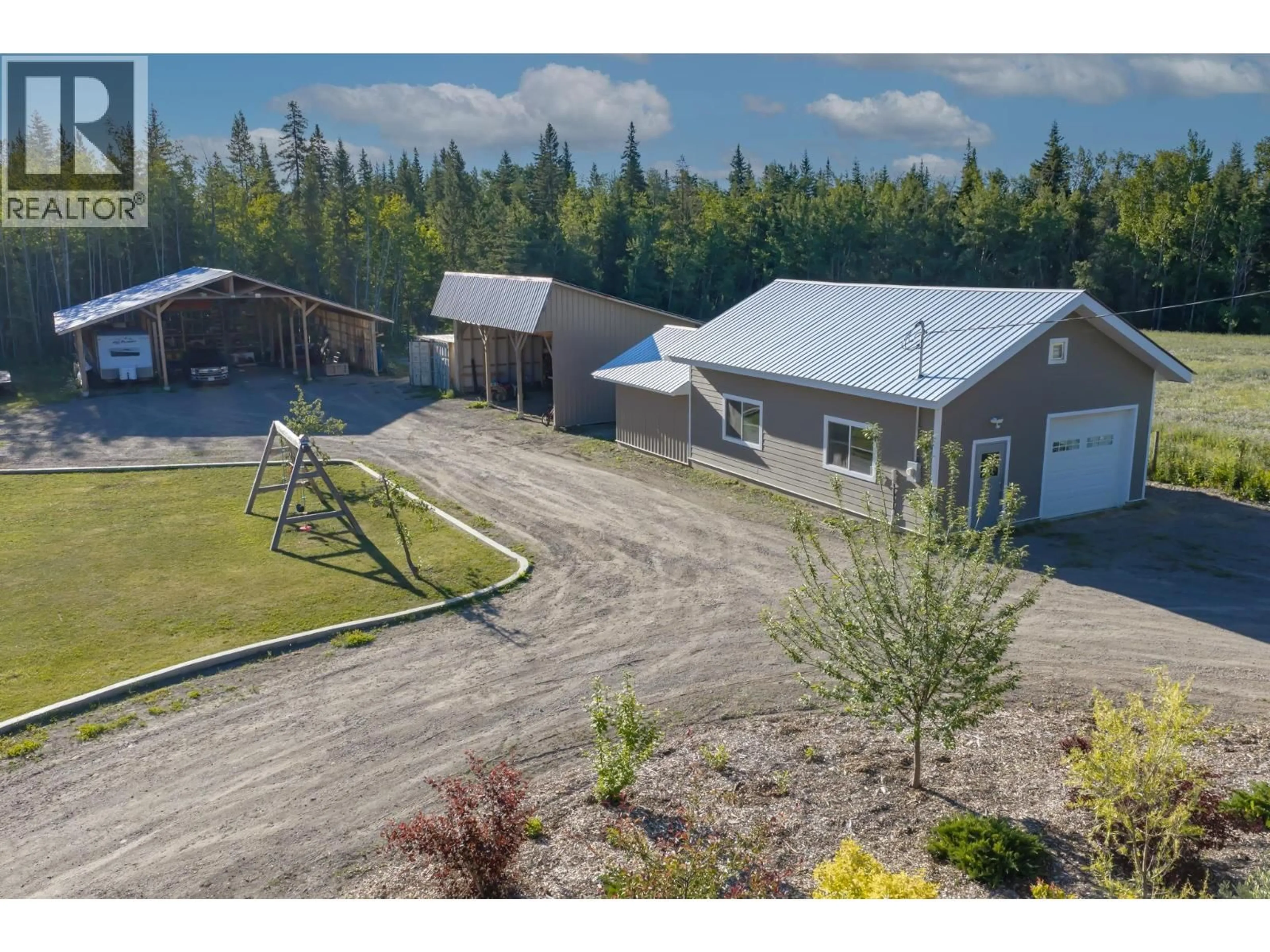 A pic from outside/outdoor area/front of a property/back of a property/a pic from drone, mountain view for 118 SPRUCE ROAD, Vanderhoof British Columbia V0J3A2