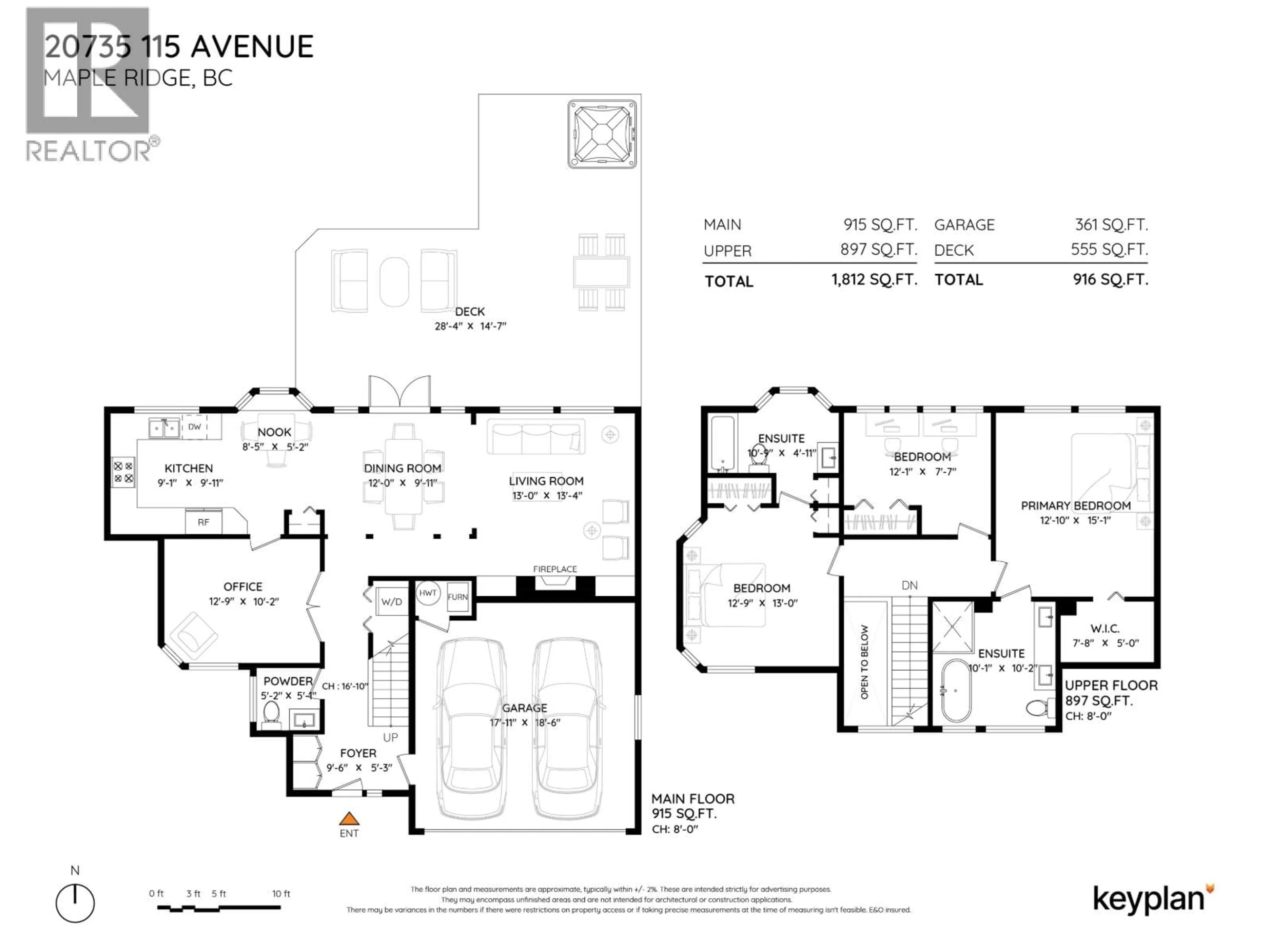 Floor plan for 20735 115 AVENUE, Maple Ridge British Columbia V2X0C8