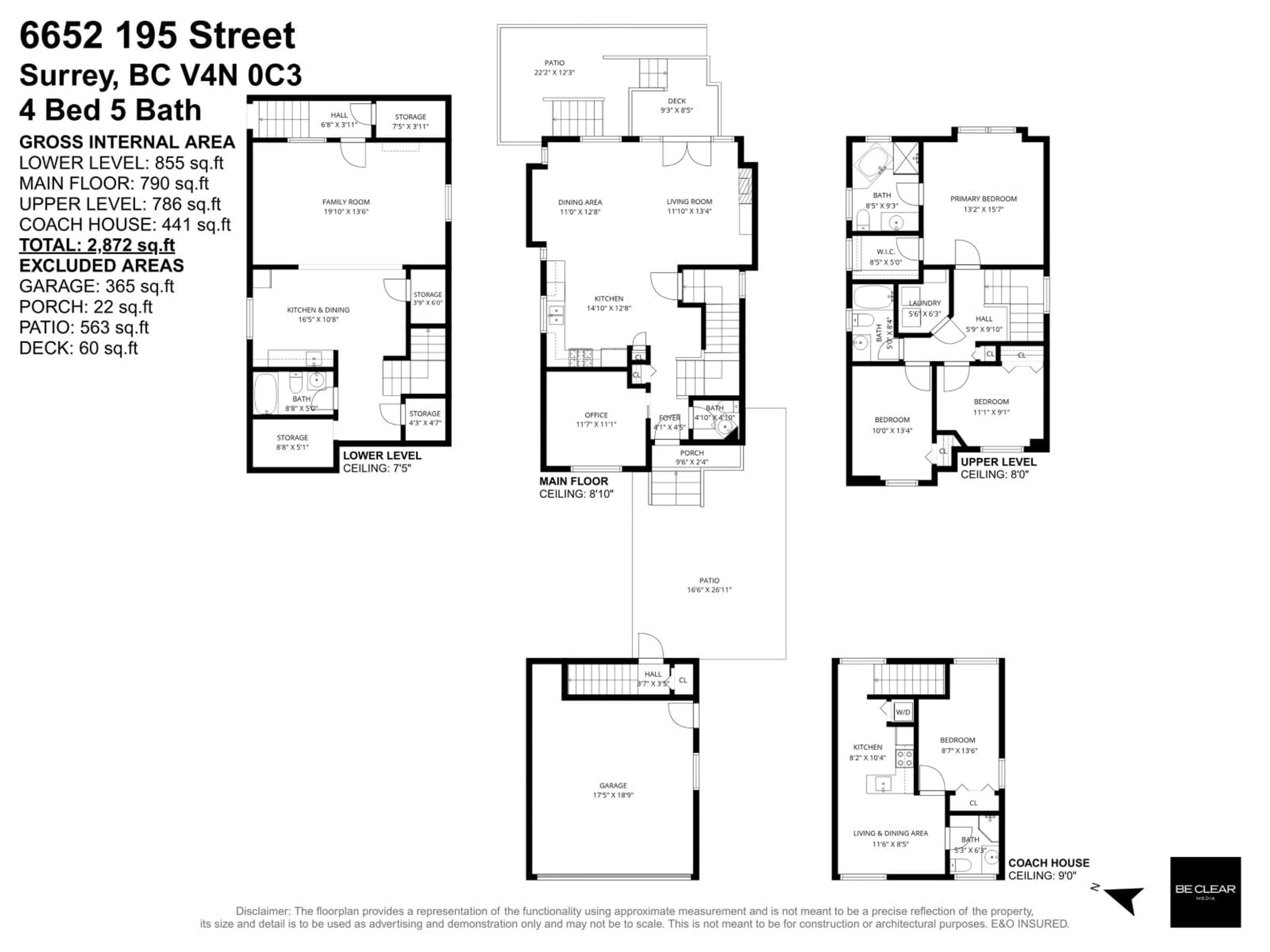 Floor plan for 6652 195 STREET, Surrey British Columbia V4N0C3